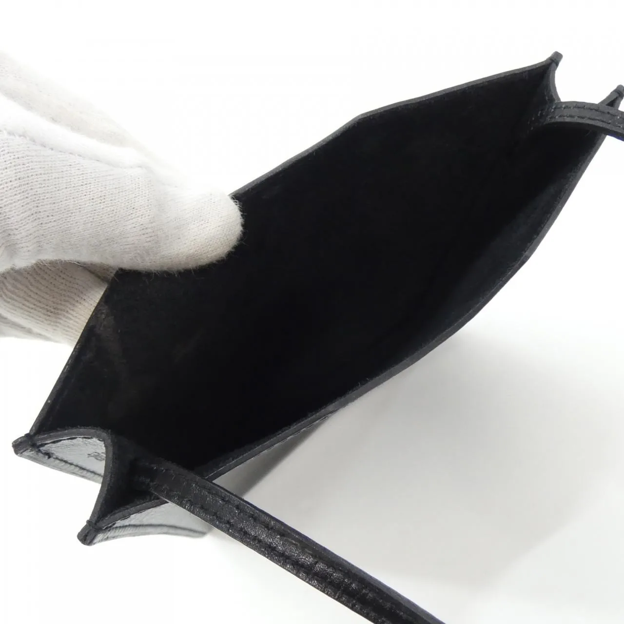 HERMES 310043M Shoulder Box Calf Black Box Calf Leather Rank B - Thumbnail 6