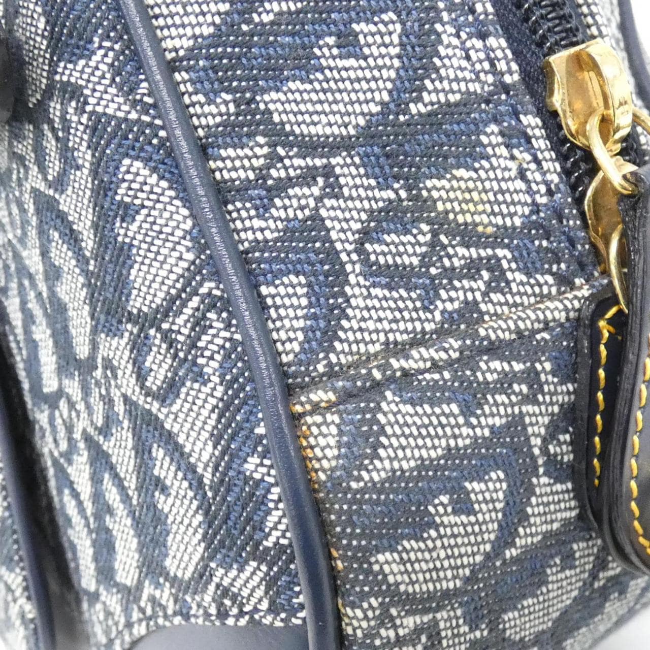 DIOR Lady D-Lite SLO44004 Boston Bag Canvas Blue Canvas - Thumbnail 4