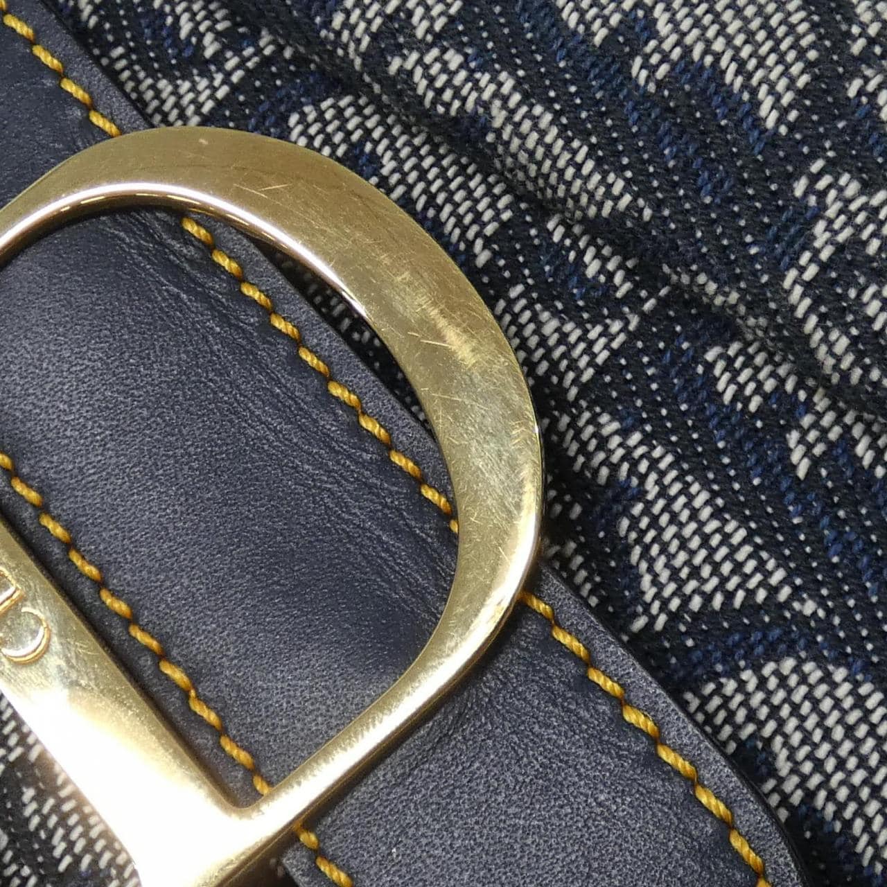 DIOR Lady D-Lite SLO44004 Boston Bag Canvas Blue Canvas - Thumbnail 7