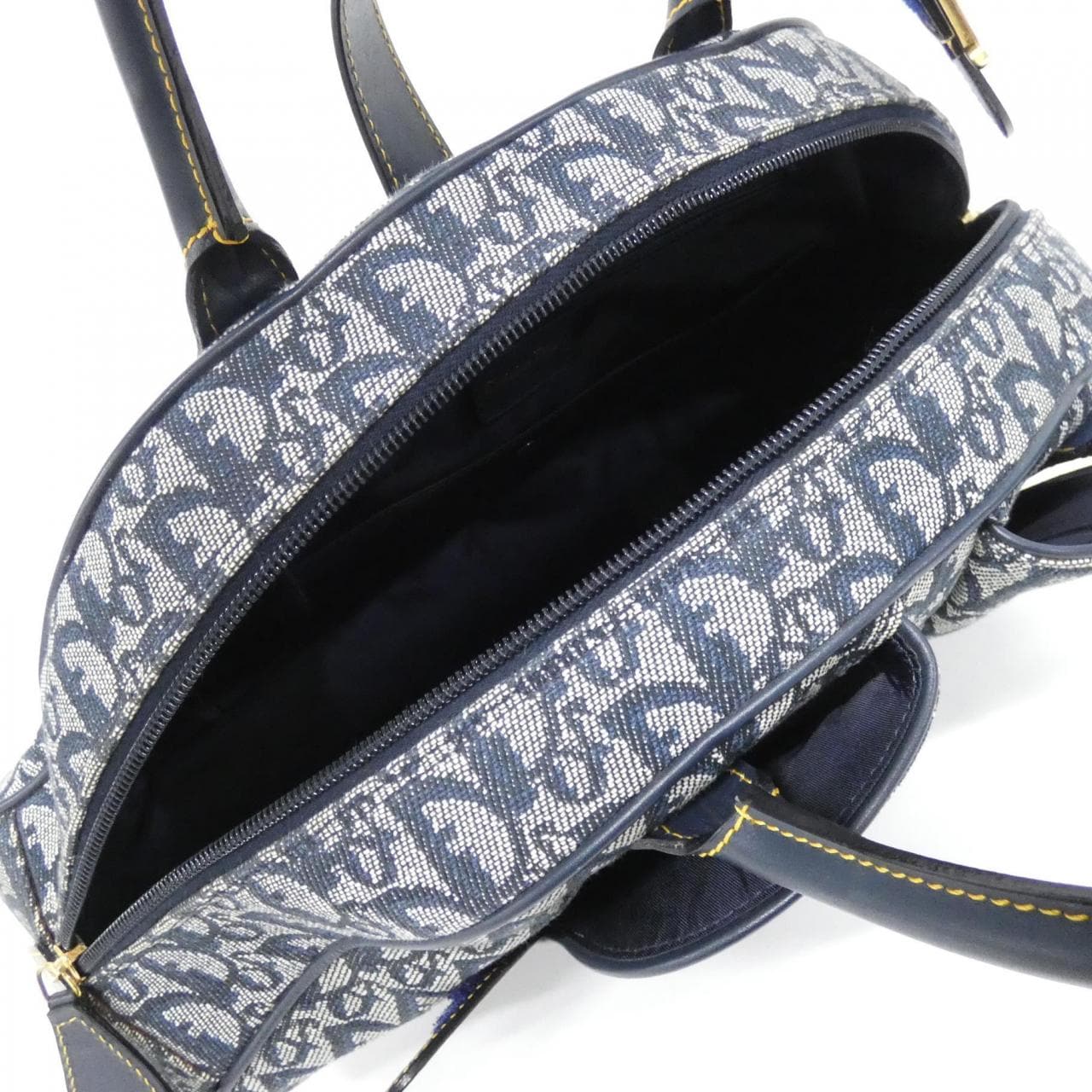 DIOR Lady D-Lite SLO44004 Boston Bag Canvas Blue Canvas - Thumbnail 9