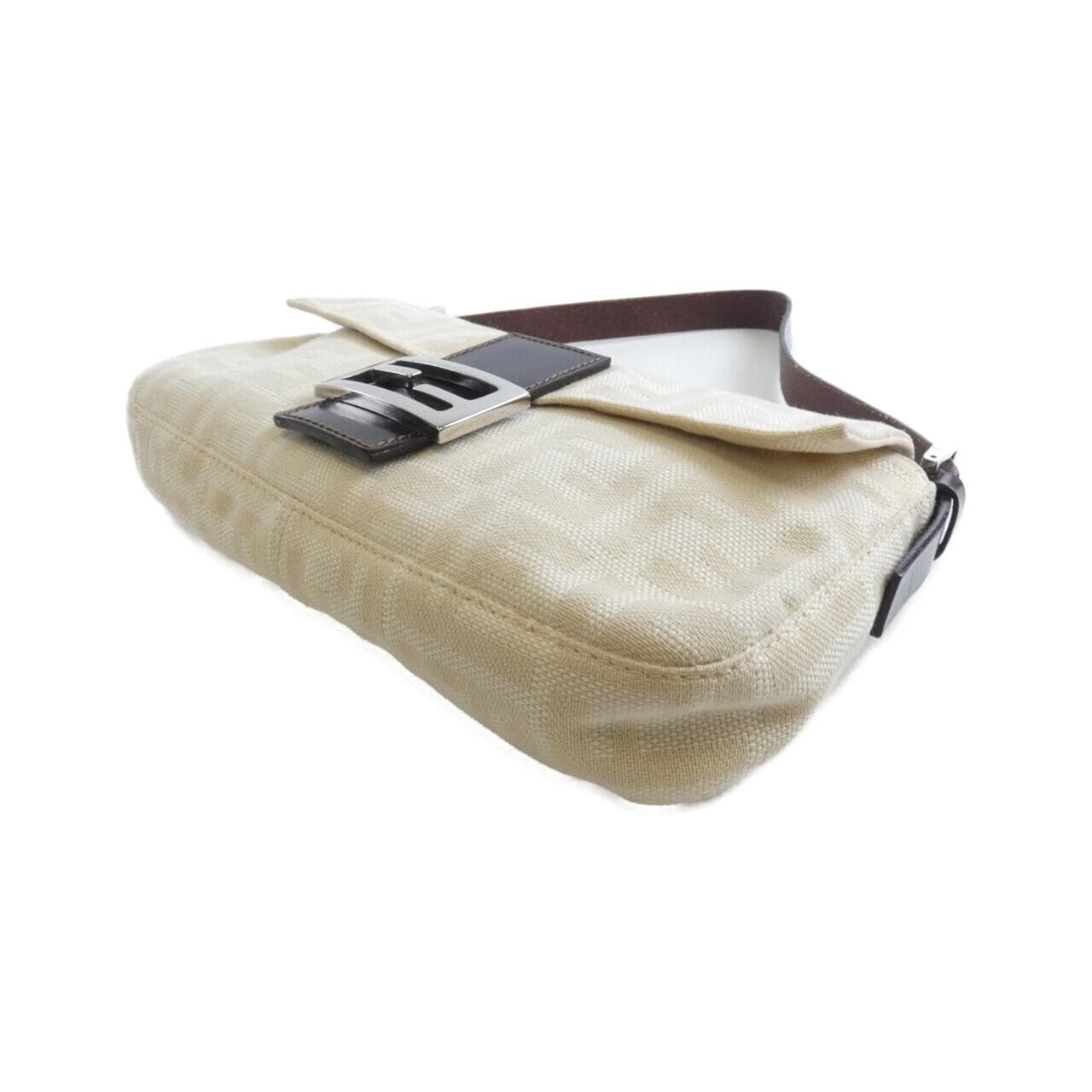 FENDI Baguette 26424 Shoulder Bag Canvas 米色 帆布 中古品B - 縮圖 3