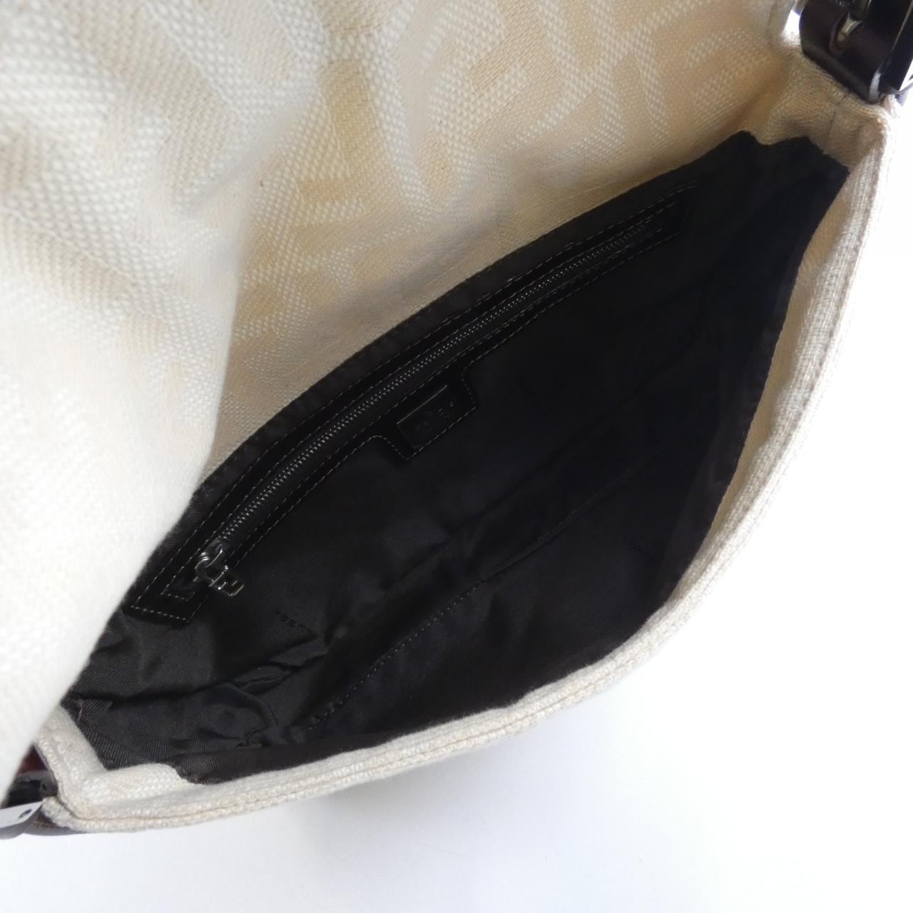 FENDI Baguette 26424 Shoulder Bag Canvas 米色 帆布 中古品B - 縮圖 8