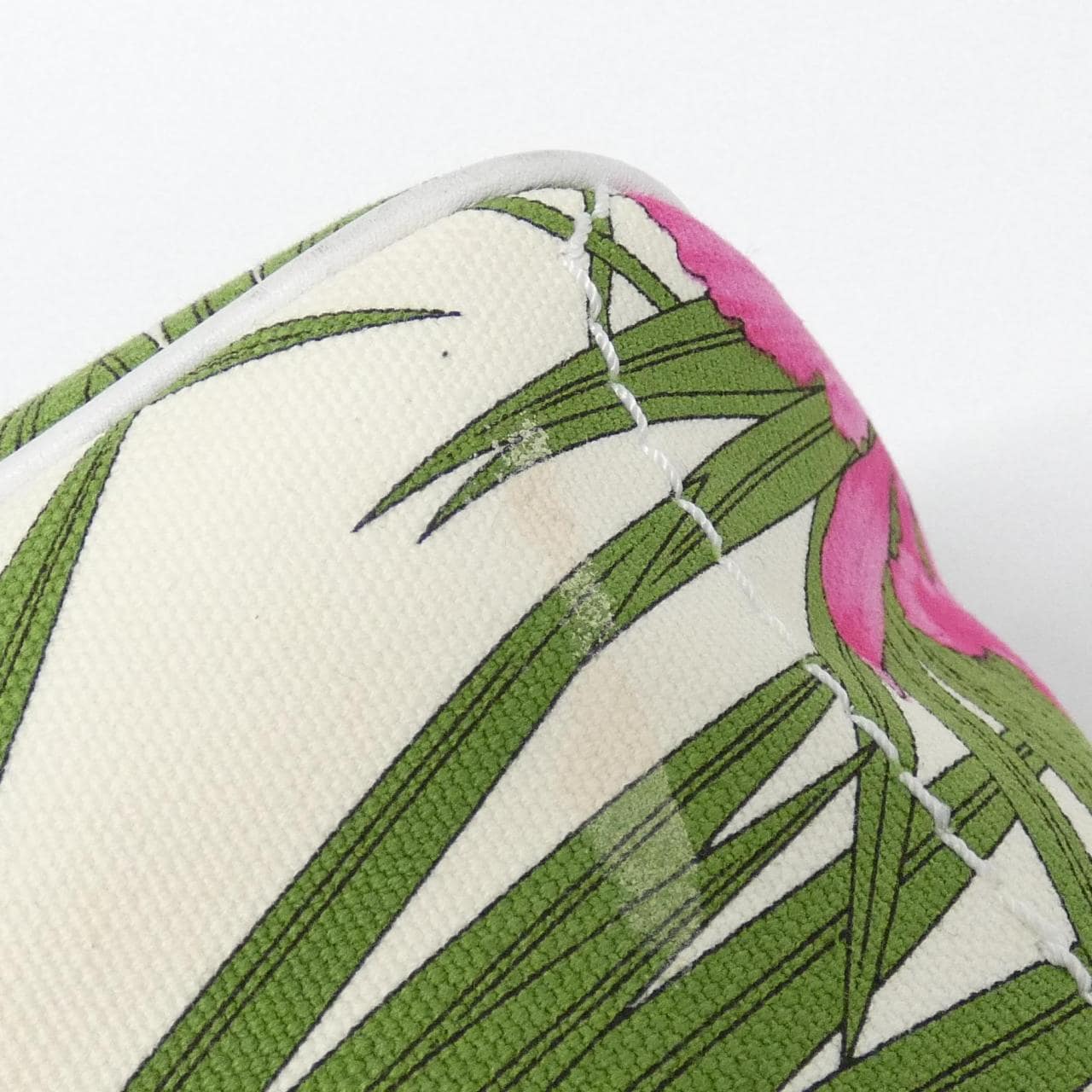 CELINE Pouch Canvas 綠色 帆布 中古品B - 縮圖 2