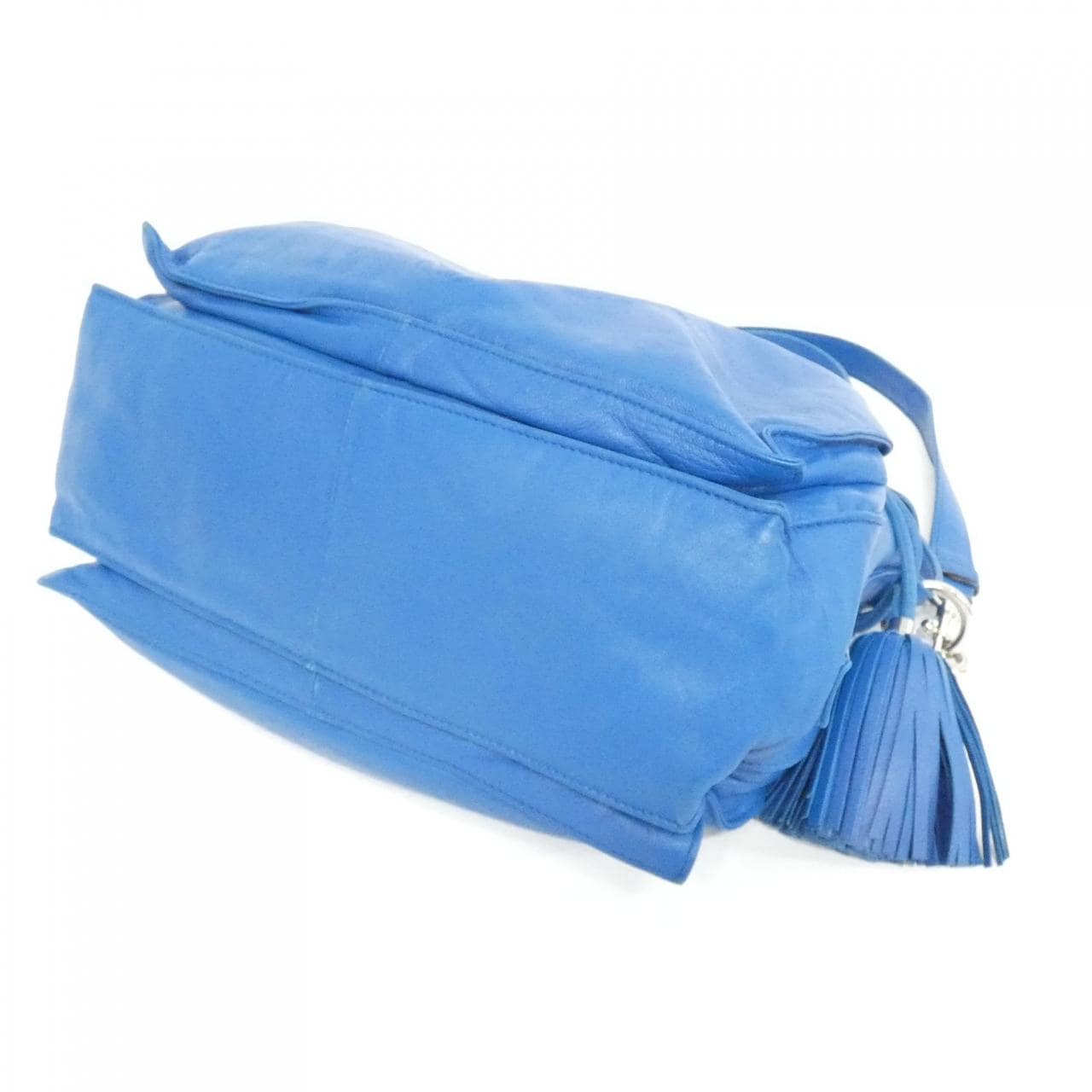 LOEWE Flamenco 380 82 E16 Shoulder Bag 藍色 中古品B - 縮圖 3