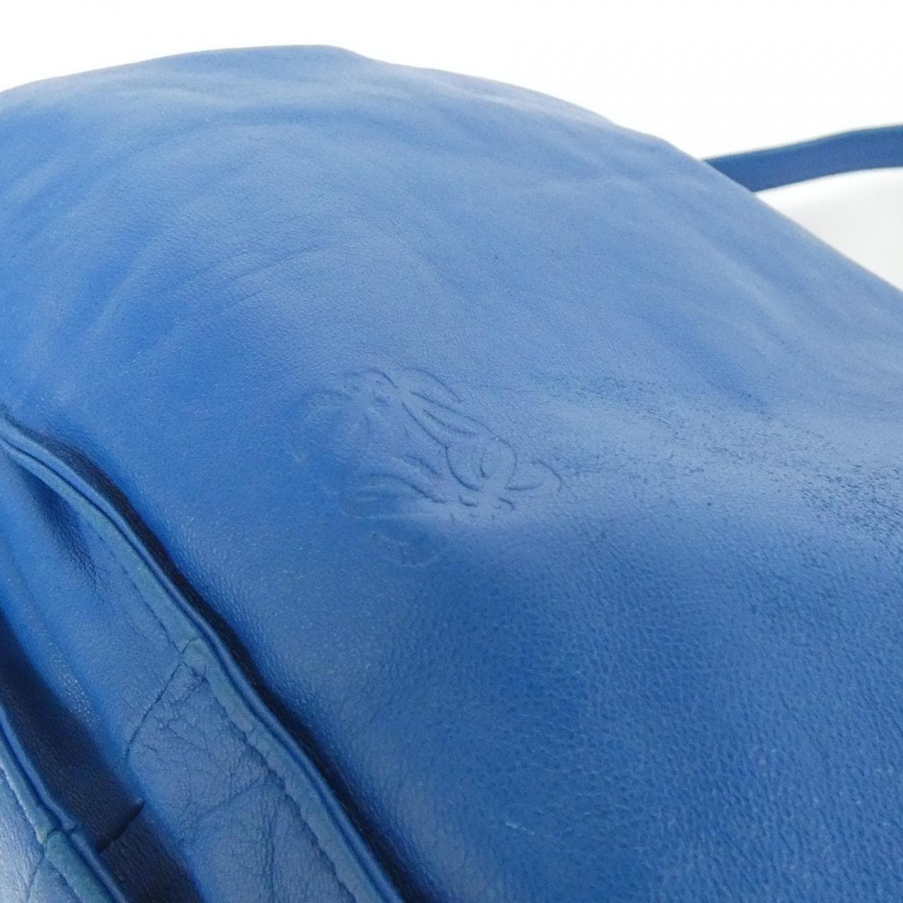 LOEWE Flamenco 380 82 E16 Shoulder Bag 藍色 中古品B - 縮圖 5