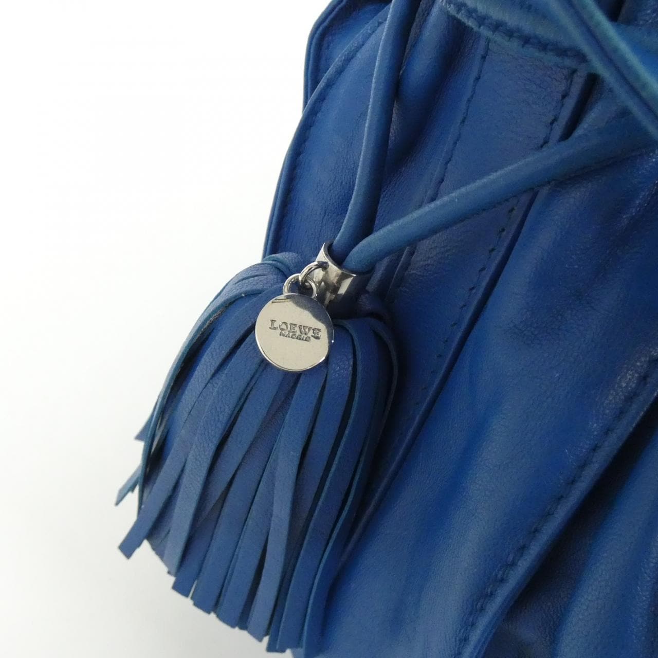 LOEWE Flamenco 380 82 E16 Shoulder Bag 藍色 中古品B - 縮圖 8