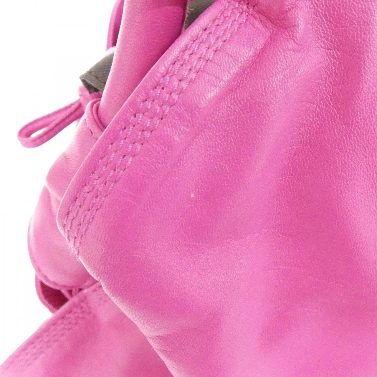 LOEWE Shoulder Bag Leather 黑色 皮革 中古品A - 縮圖 4