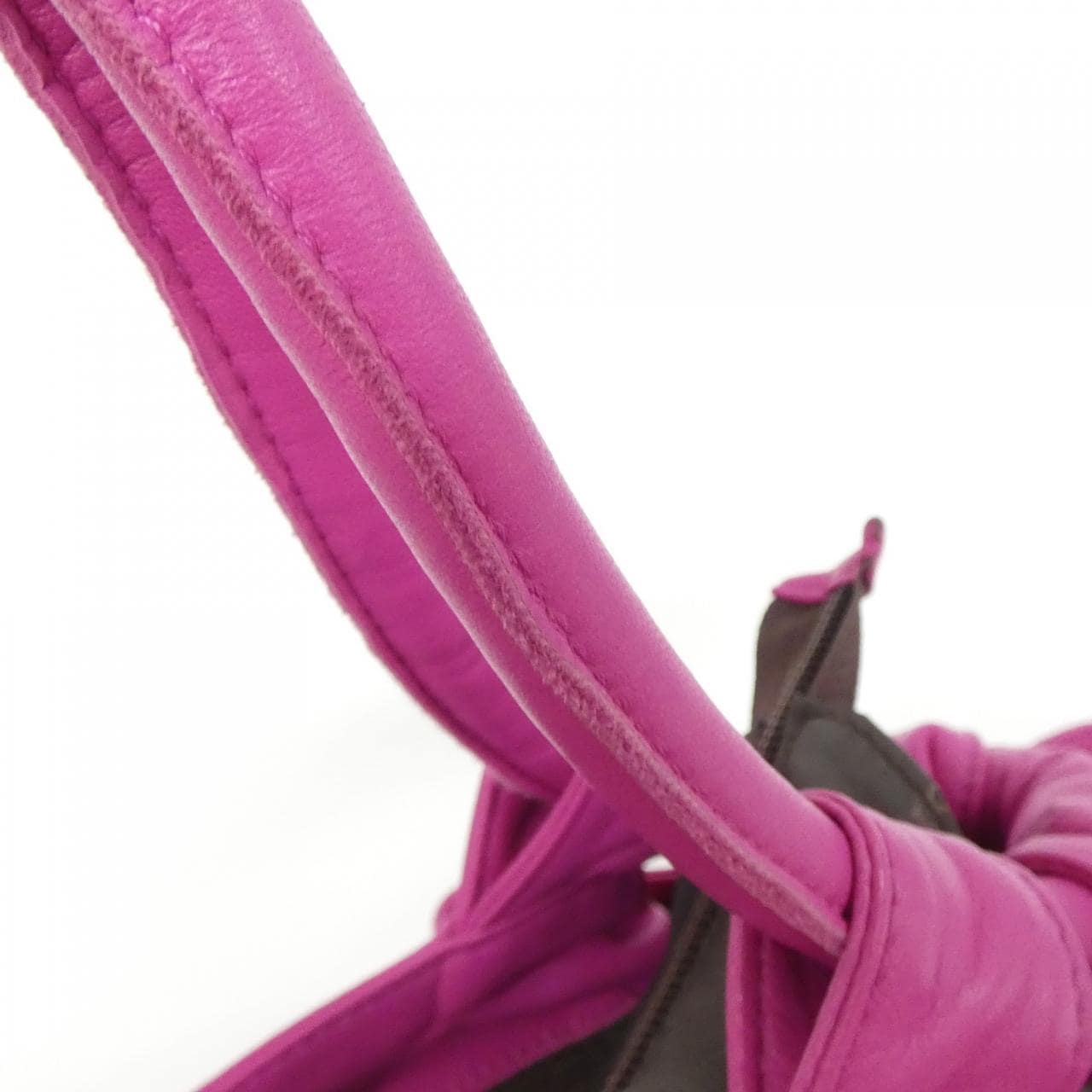 LOEWE Shoulder Bag Leather 黑色 皮革 中古品A - 縮圖 6