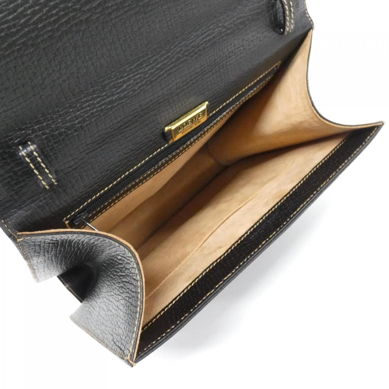 LOEWE Bag Leather 黑色 皮革 中古品A - 縮圖 7