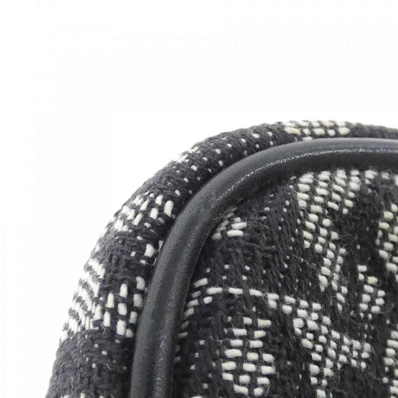 DIOR Pouch Canvas 黑色 帆布 中古品A - 縮圖 2