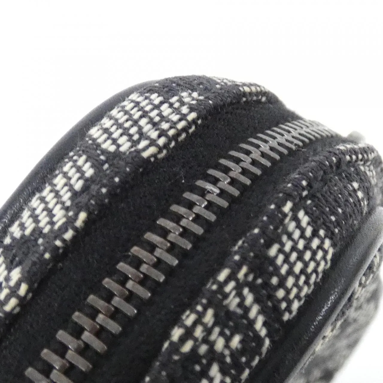 DIOR Pouch Canvas 黑色 帆布 中古品A - 縮圖 3