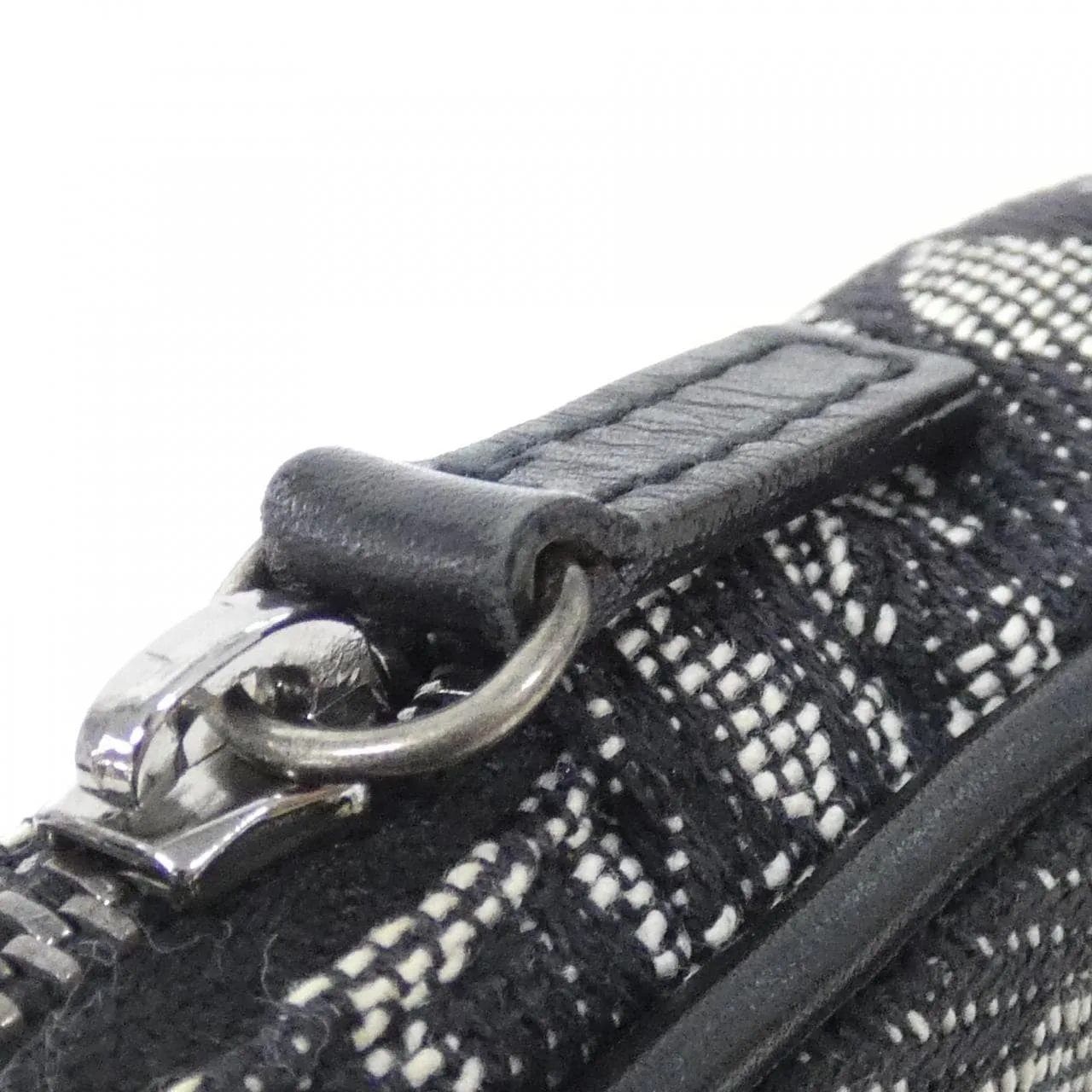 DIOR Pouch Canvas 黑色 帆布 中古品A - 縮圖 4