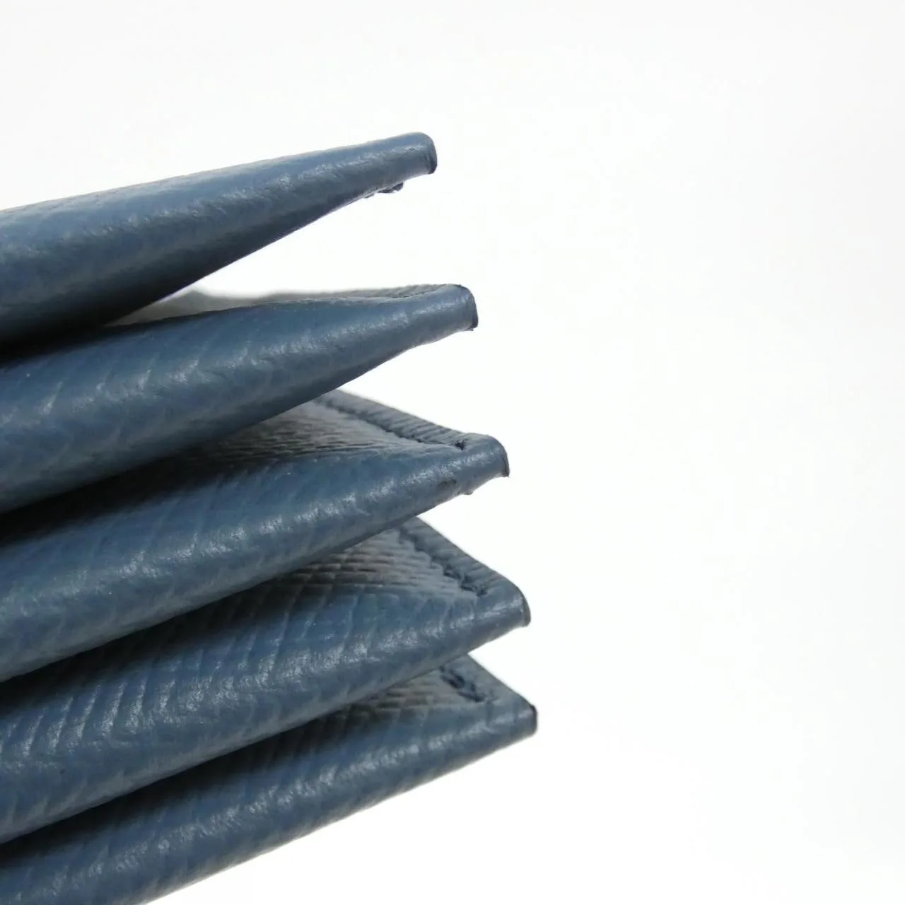 CELINE 10B693BFP Card Case Blue Rank A - Thumbnail 3