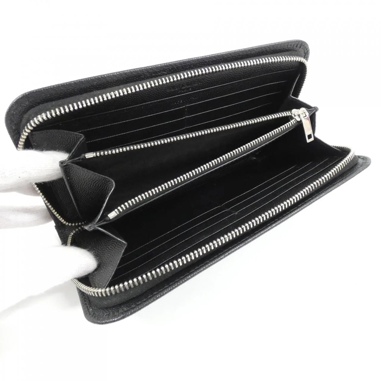SAINT LAURENT 534290 BTY0N Wallet Black Rank A - Thumbnail 5