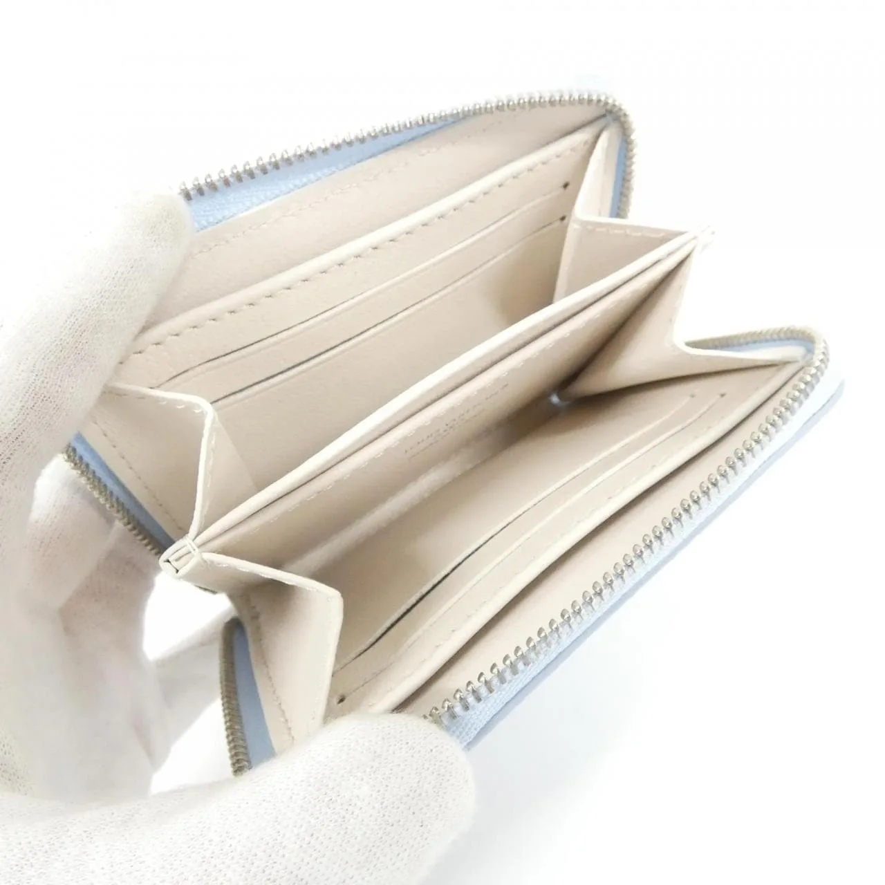 LOUIS VUITTON Coin Case Leather Blue Leather Rank A - Thumbnail 7