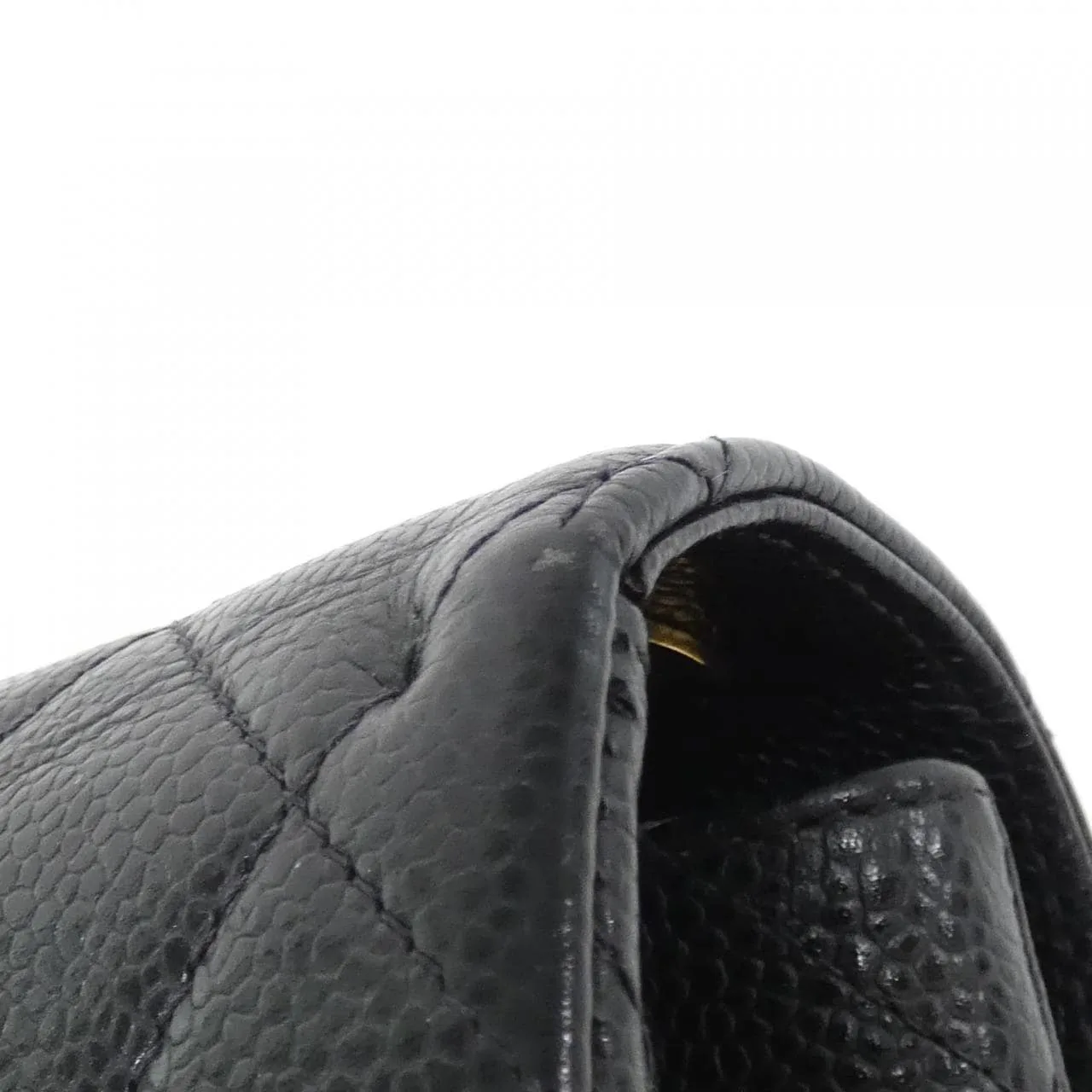 CHANEL 11869 Shoulder Grained Calfskin Black Grained Calfskin - Thumbnail 5