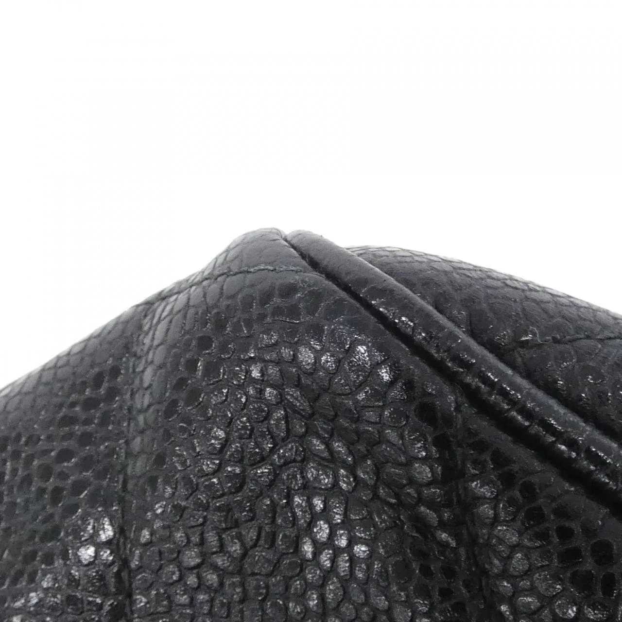 CHANEL Shoulder Caviar Leather 黑色 Caviar Leather 中古品A - 縮圖 4