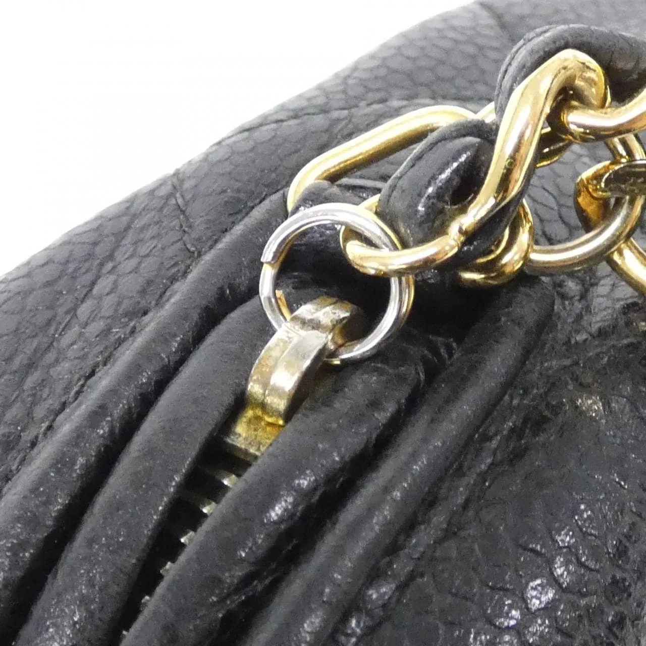 CHANEL Shoulder Caviar Leather 黑色 Caviar Leather 中古品A - 縮圖 5