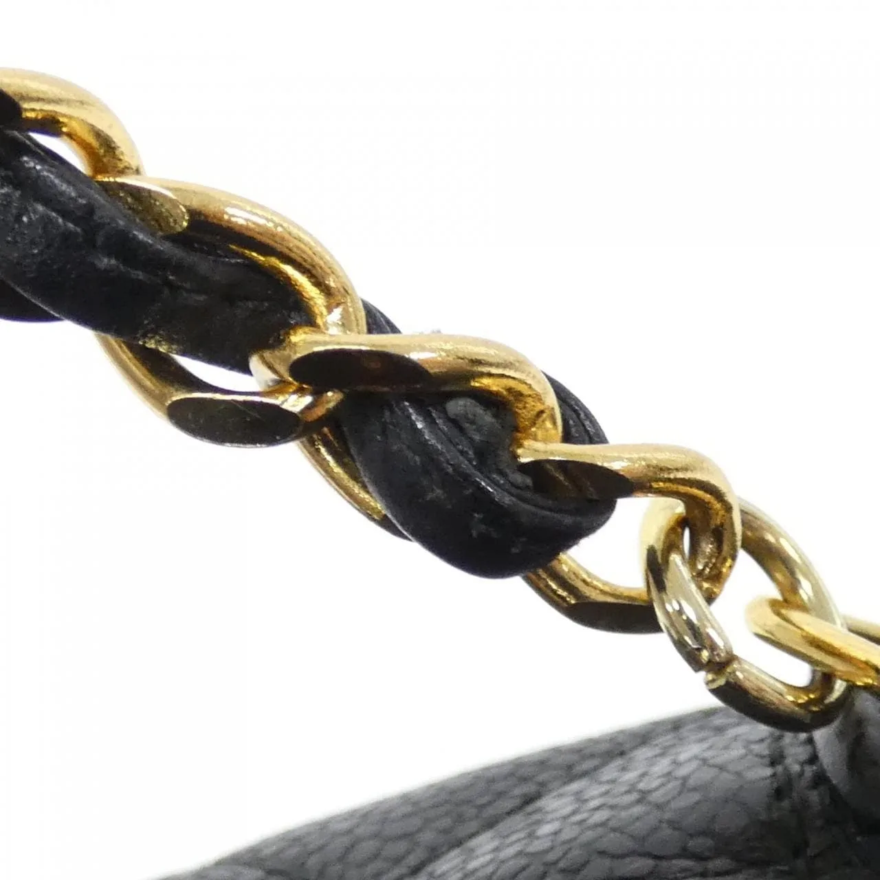 CHANEL Shoulder Caviar Leather 黑色 Caviar Leather 中古品A - 縮圖 7