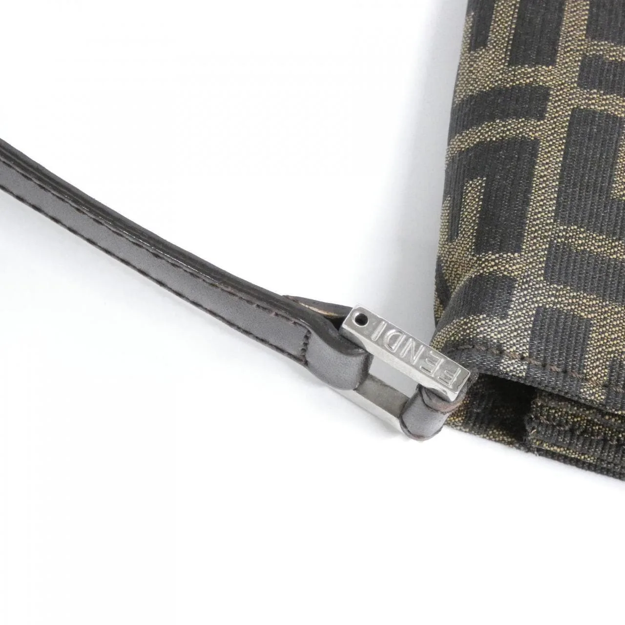 FENDI 16322 Shoulder Canvas 黑色 帆布 中古品A - 縮圖 5