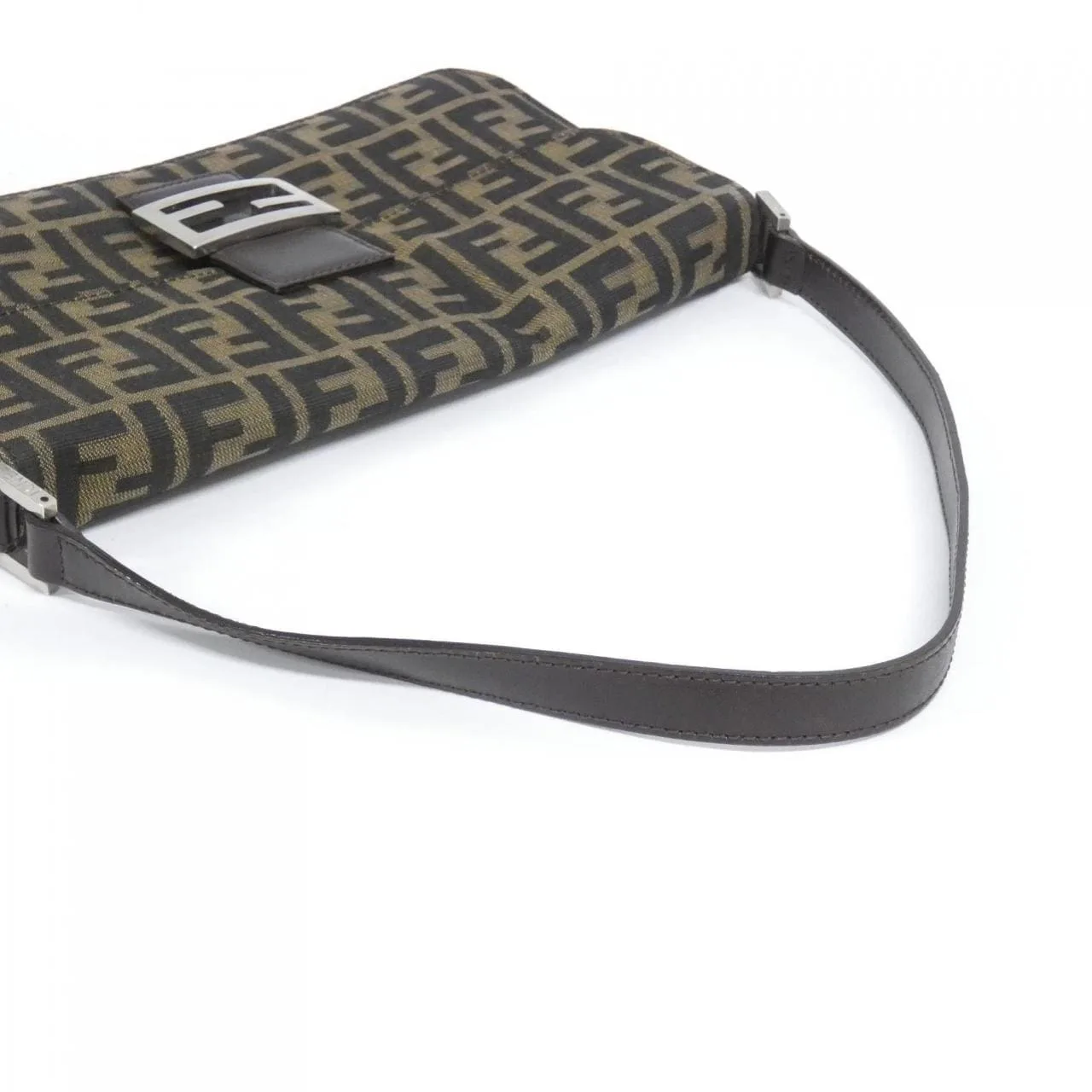 FENDI 16322 Shoulder Canvas 黑色 帆布 中古品A - 縮圖 6