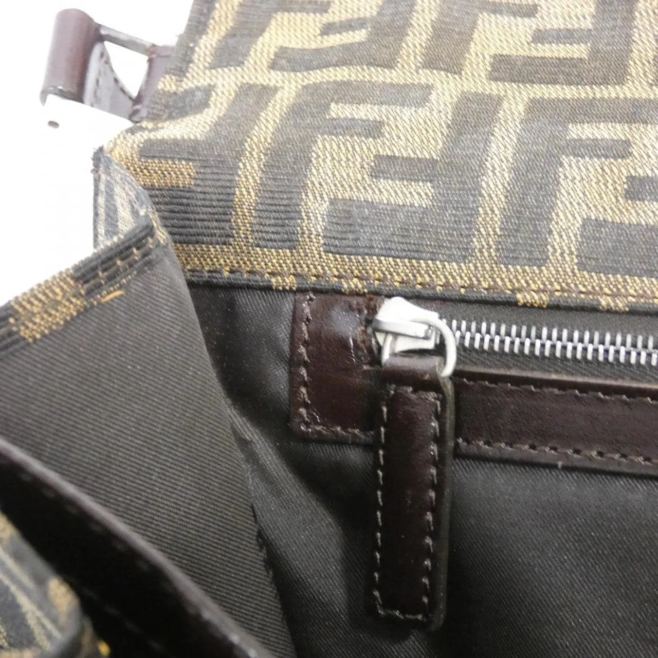 FENDI 16322 Shoulder Canvas 黑色 帆布 中古品A - 縮圖 9