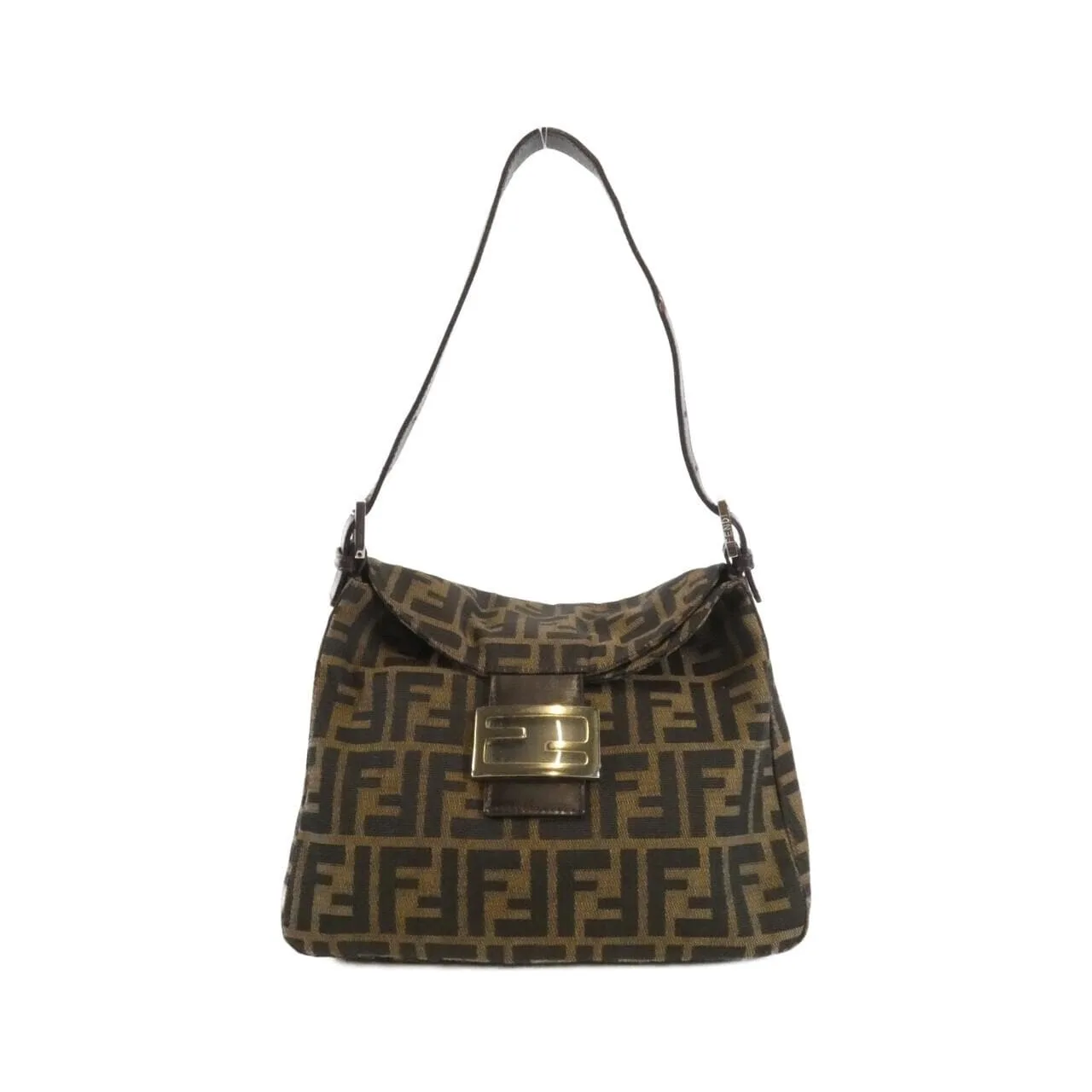 FENDI 26426 Shoulder Canvas Black