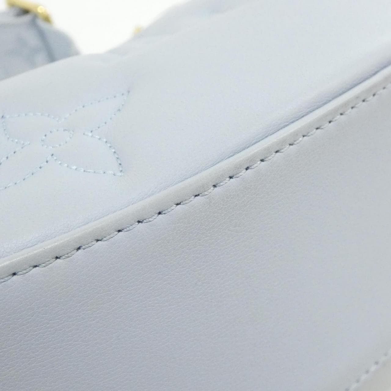 LOUIS VUITTON M59825 Shoulder Bag Lambskin 藍色 羊皮 中古品A - 縮圖 2