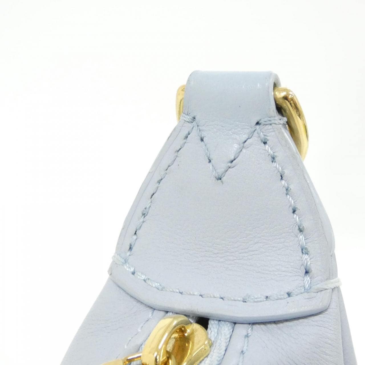 LOUIS VUITTON M59825 Shoulder Bag Lambskin 藍色 羊皮 中古品A - 縮圖 4