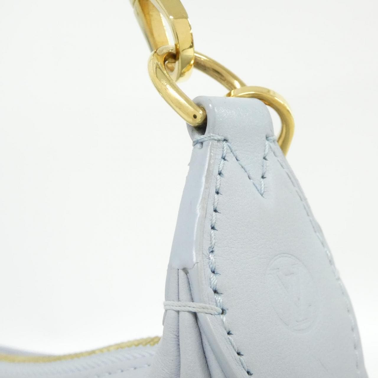 LOUIS VUITTON M59825 Shoulder Bag Lambskin 藍色 羊皮 中古品A - 縮圖 5