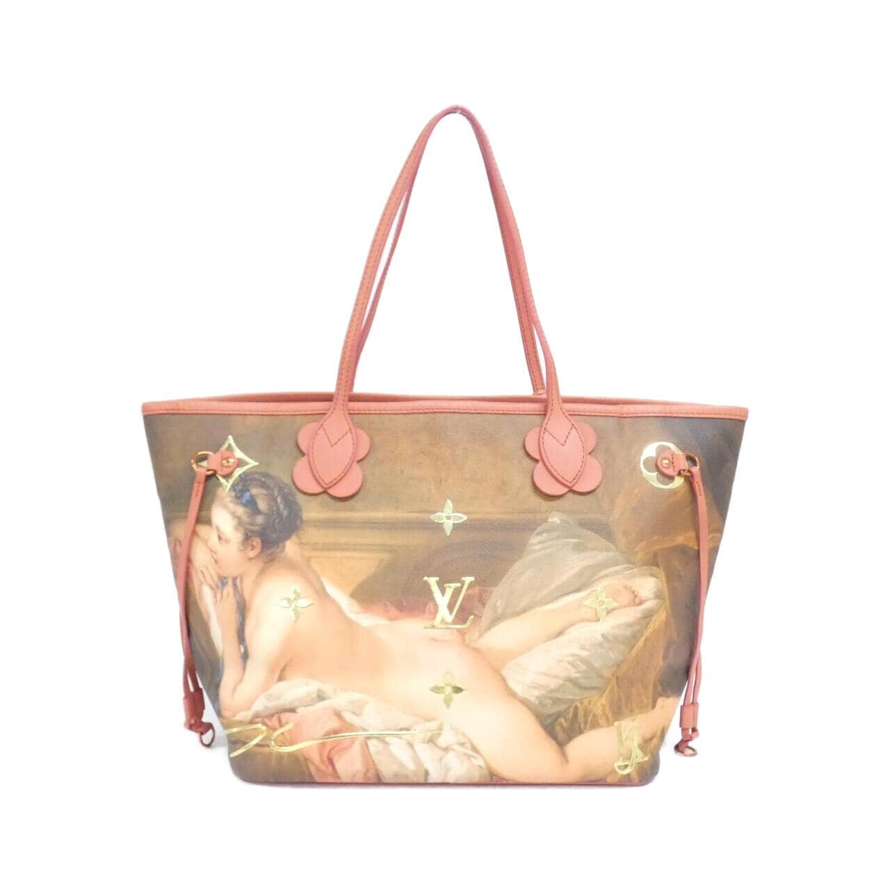 LOUIS VUITTON Neverfull M43357 Bag Monogram 黑色 Monogram 中古品A - 縮圖 2