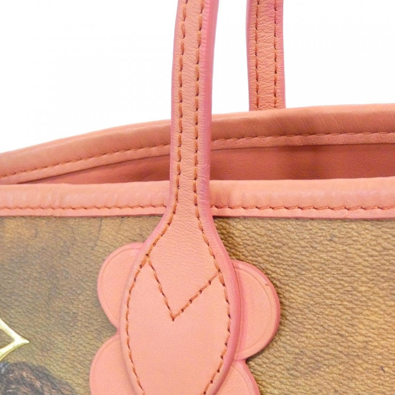 LOUIS VUITTON Neverfull M43357 Bag Monogram 黑色 Monogram 中古品A - 縮圖 4