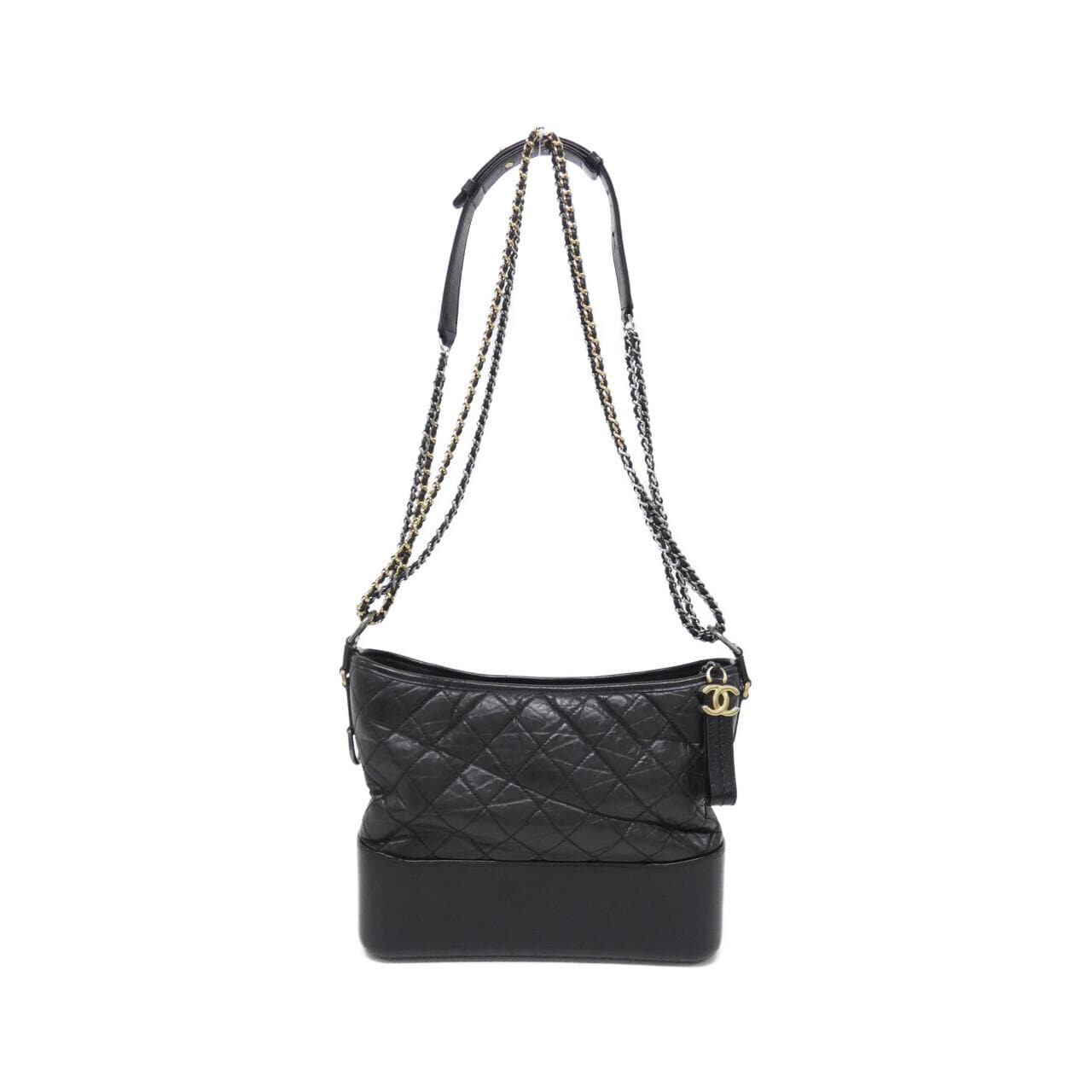CHANEL Gabrielle 93824 Shoulder Bag Black