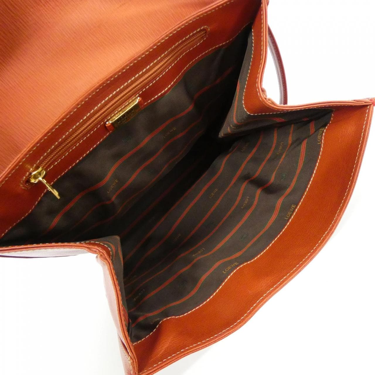 LOEWE Handbag Leather Red Leather - Thumbnail 10