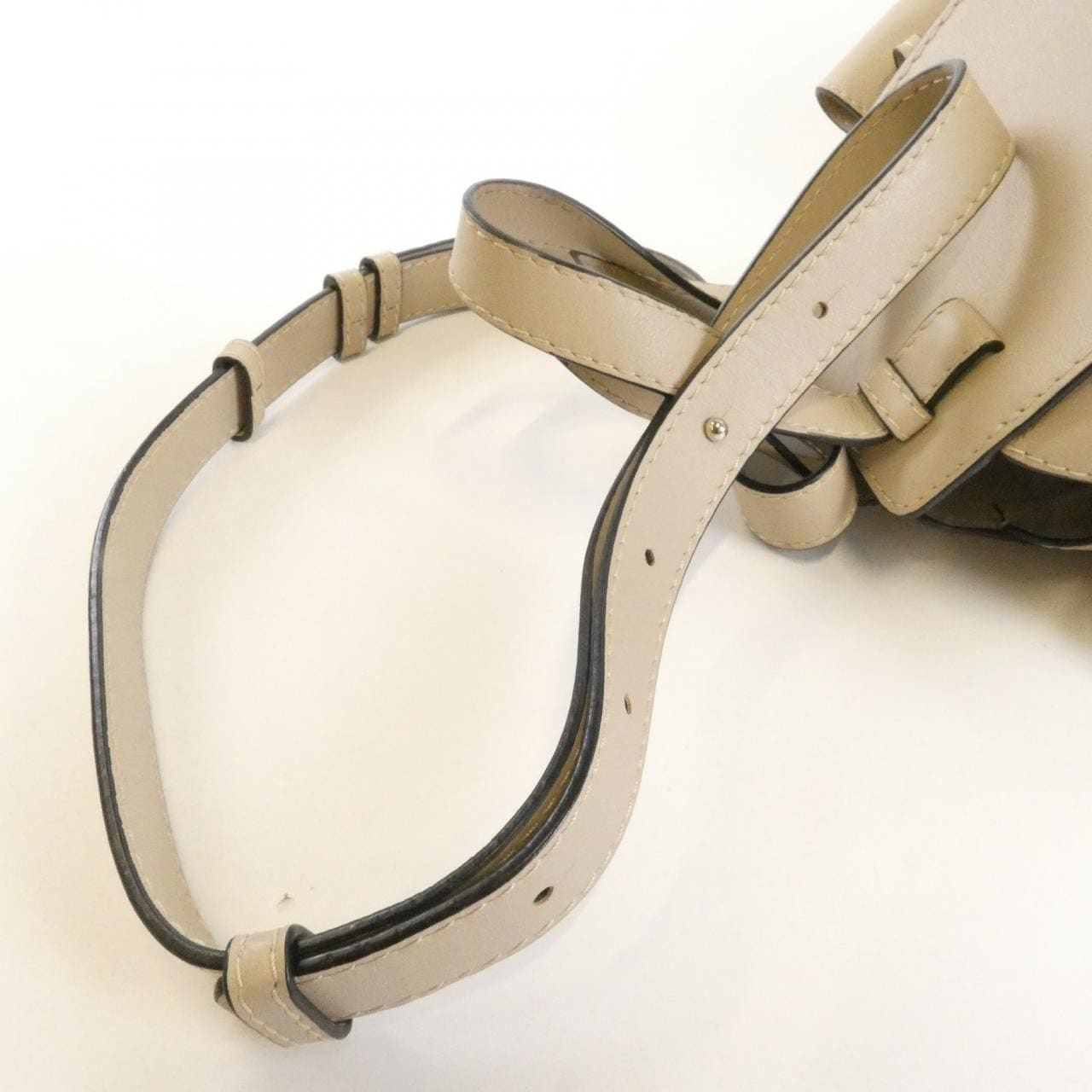 LOEWE Hammock 314 39 Z95 Shoulder Canvas 黑色 帆布 中古品A - 縮圖 7