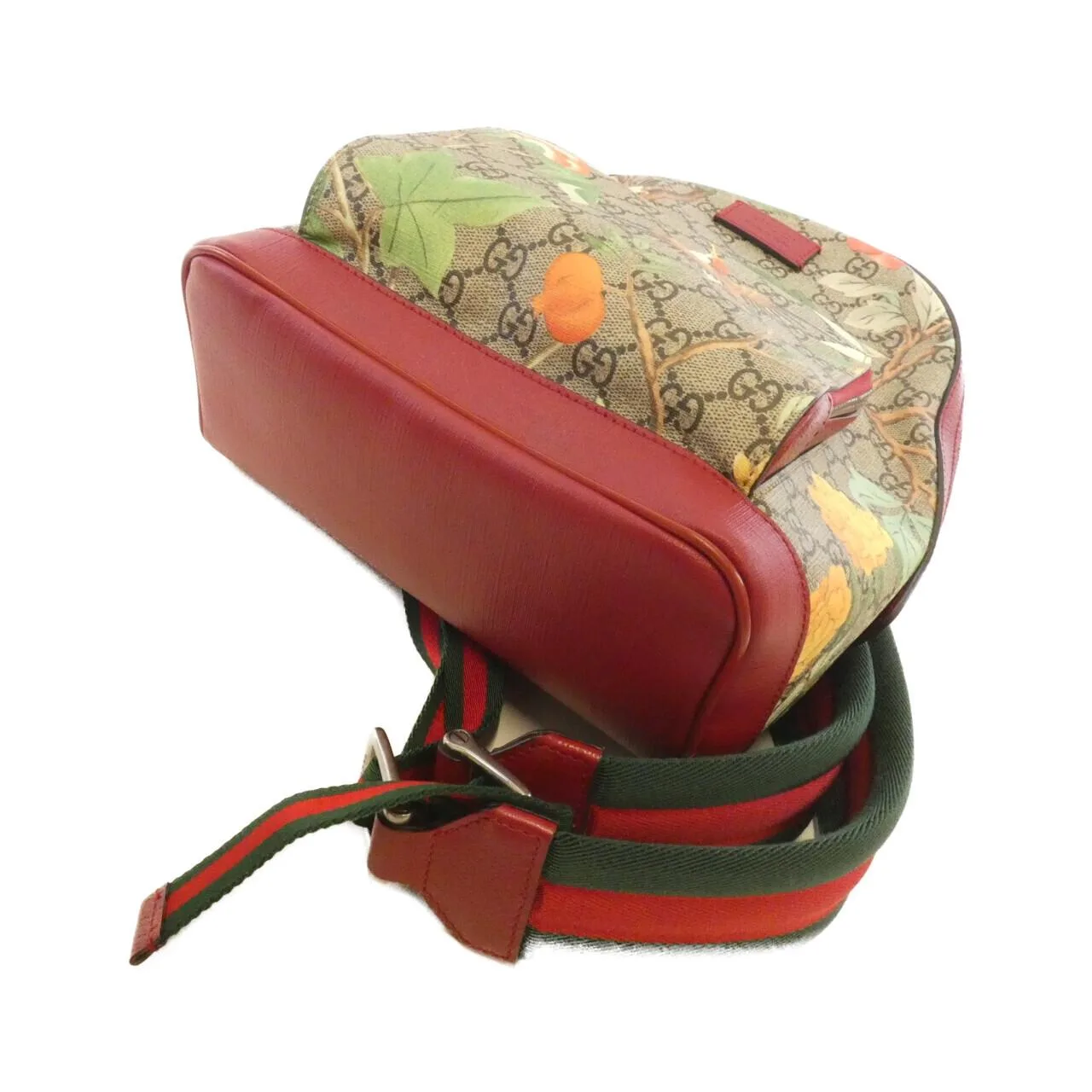 GUCCI 427042 K0LCN Backpack Canvas 黑色 帆布 中古品A - 縮圖 3