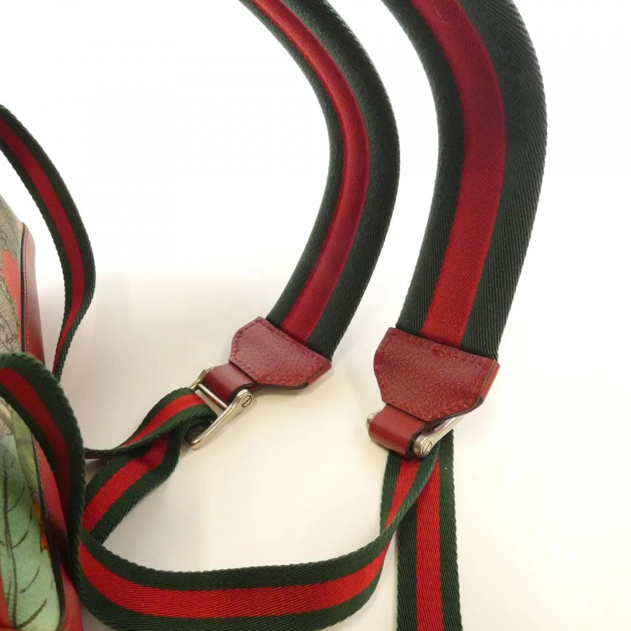 GUCCI 427042 K0LCN Backpack Canvas 黑色 帆布 中古品A - 縮圖 5