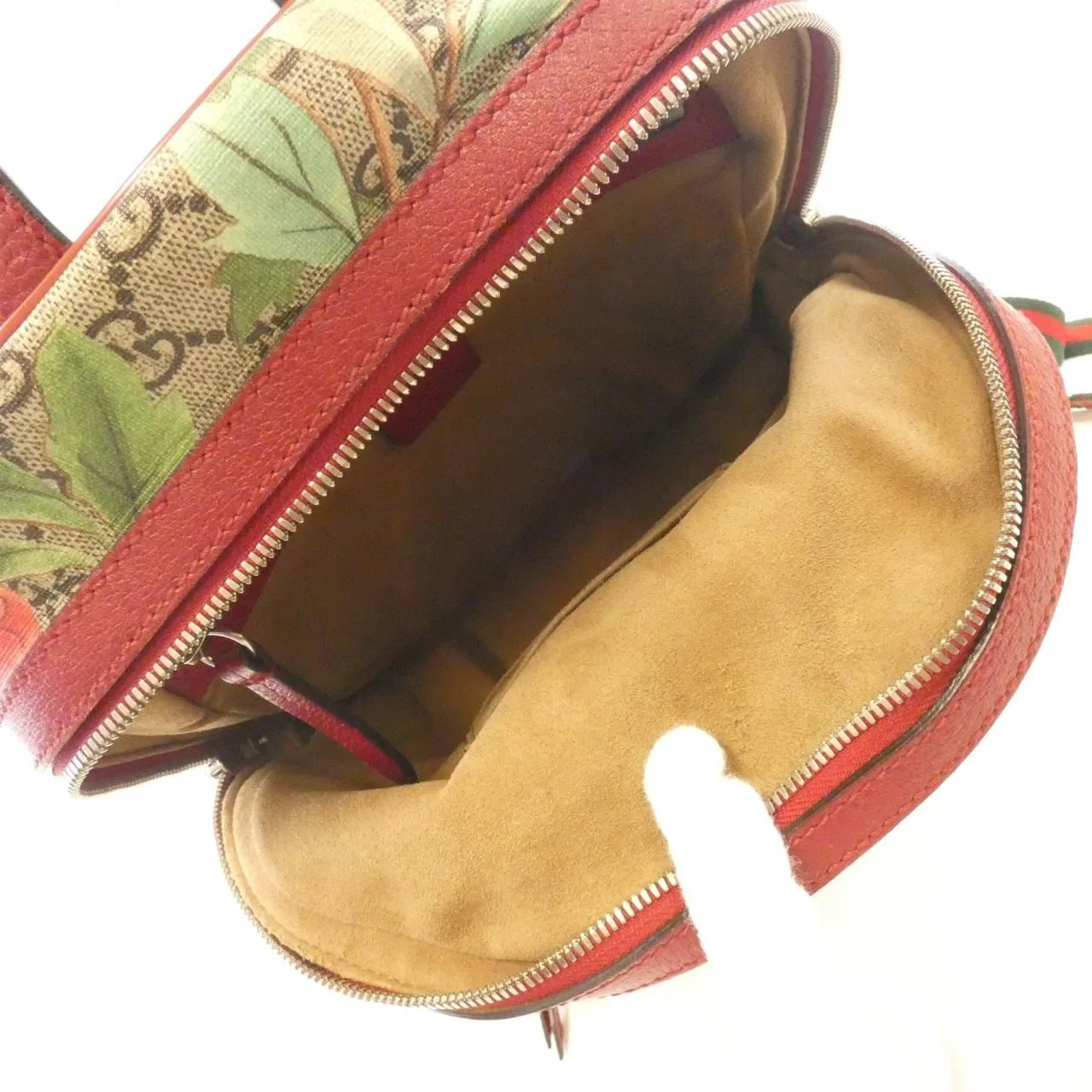 GUCCI 427042 K0LCN Backpack Canvas 黑色 帆布 中古品A - 縮圖 6