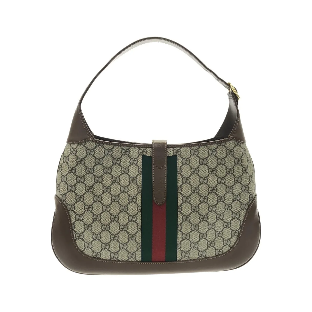GUCCI Jackie 636710 HUHHG Shoulder Canvas 黑色 帆布 中古品A - 縮圖 2