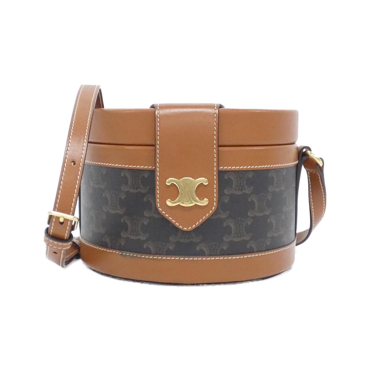 CELINE 195192BZJ Shoulder Bag Canvas Black