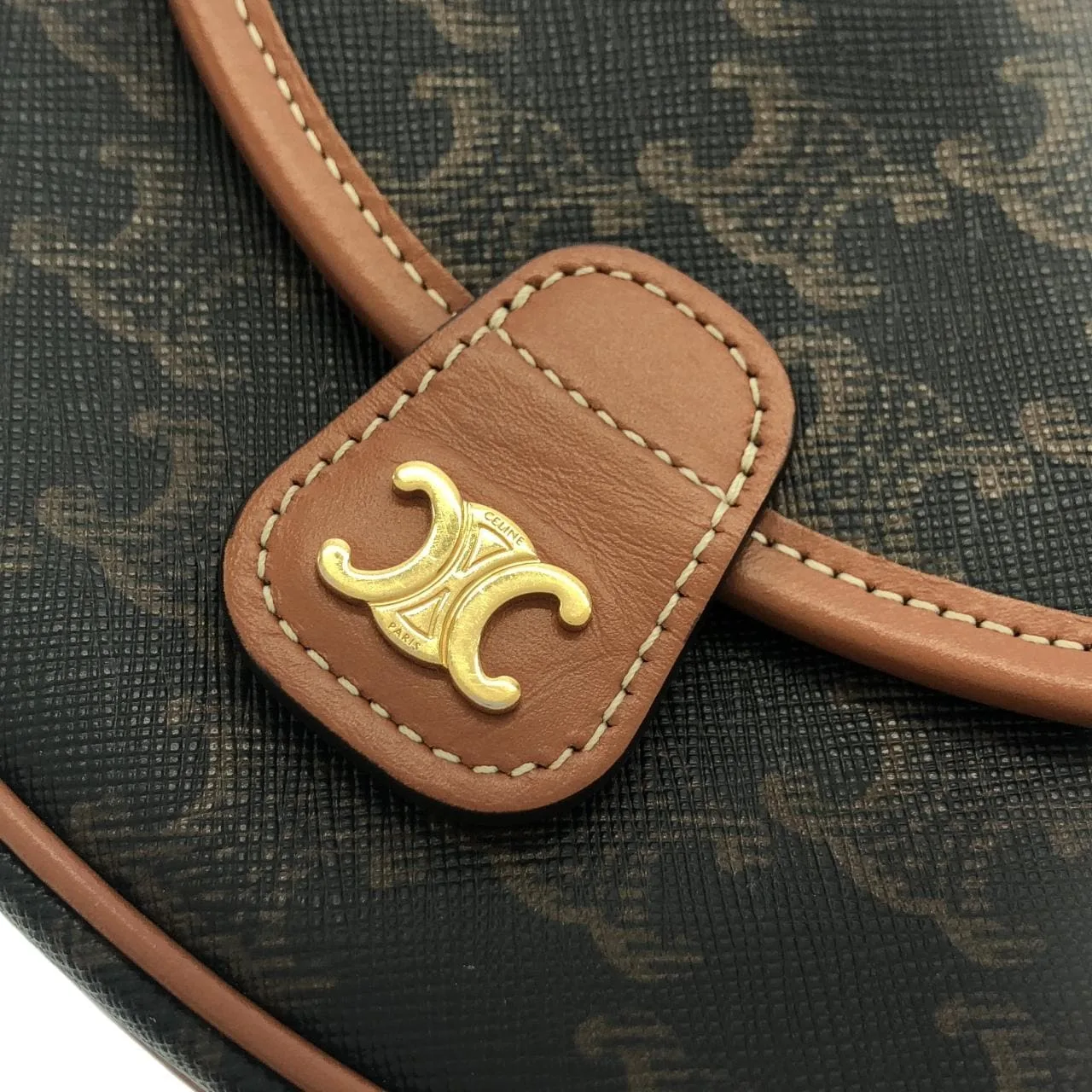 CELINE 196702BZJ Shoulder Canvas 黑色 帆布 中古品A - 縮圖 4