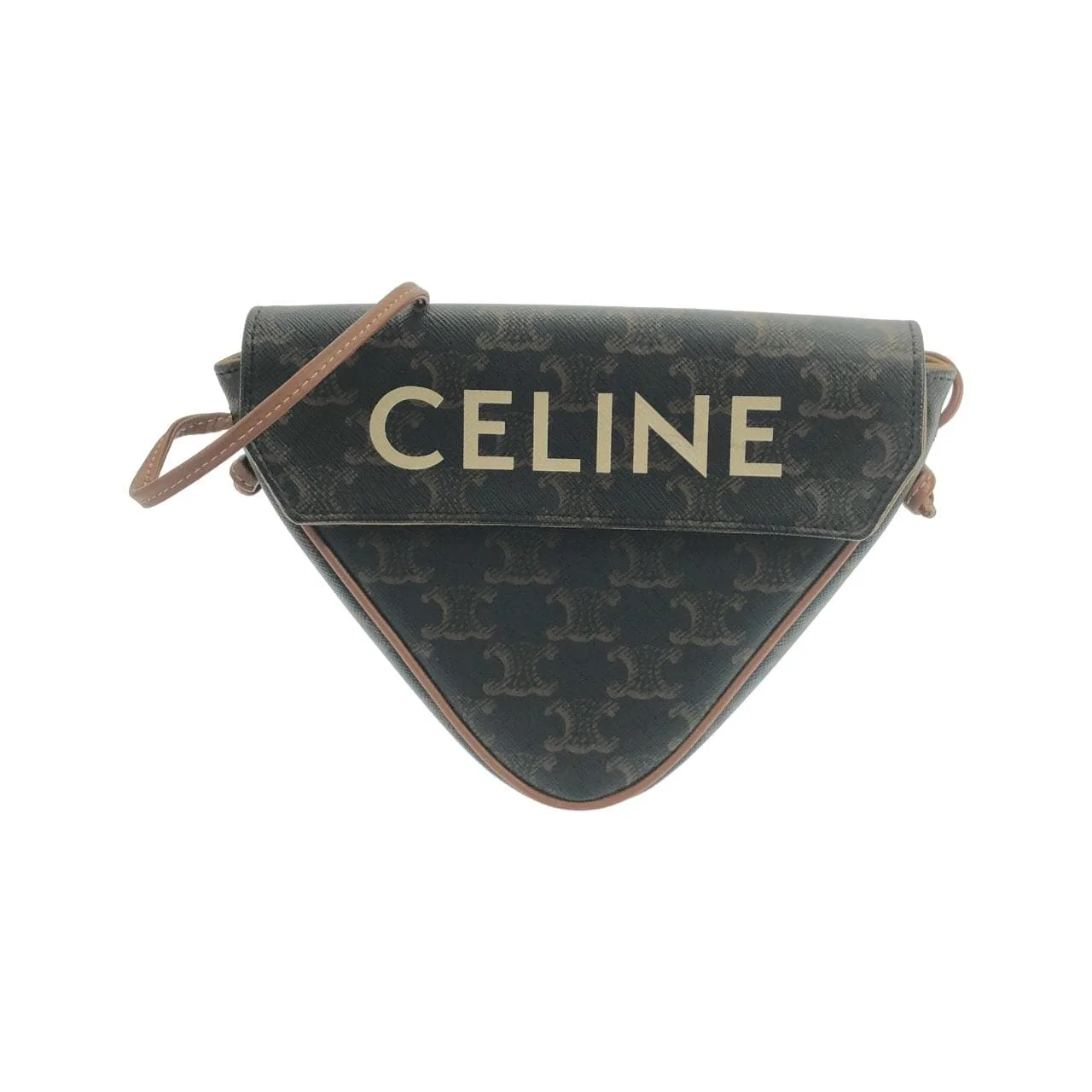 CELINE 195902BZK Shoulder Canvas Black