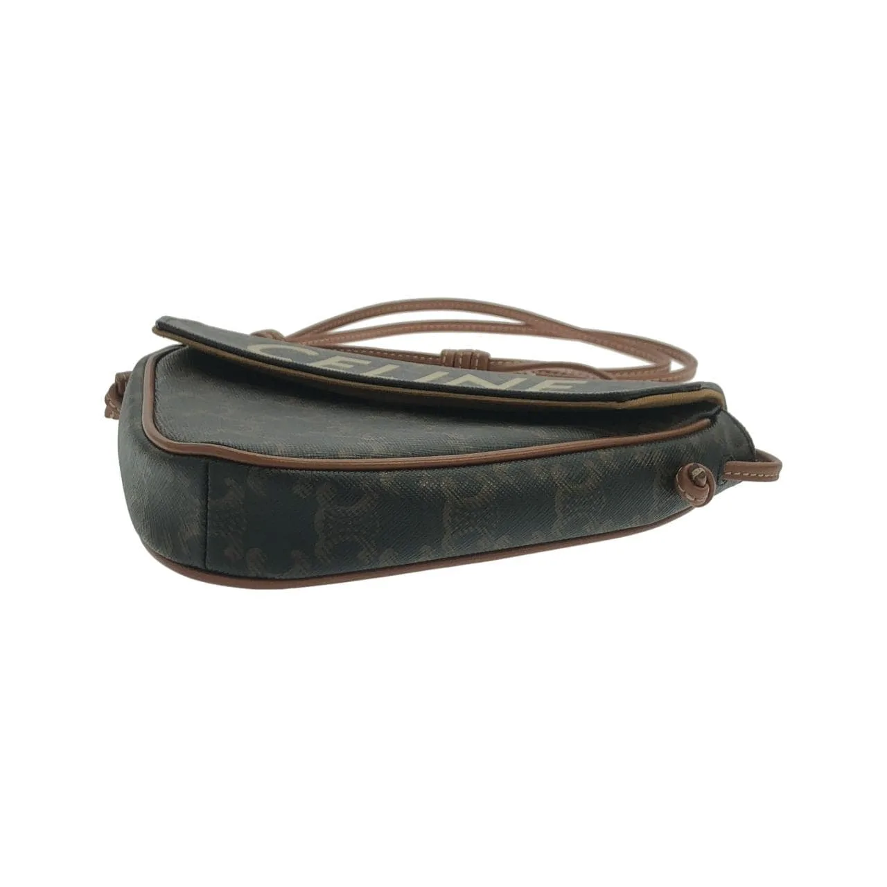 CELINE 195902BZK Shoulder Canvas 黑色 帆布 中古品B - 縮圖 3