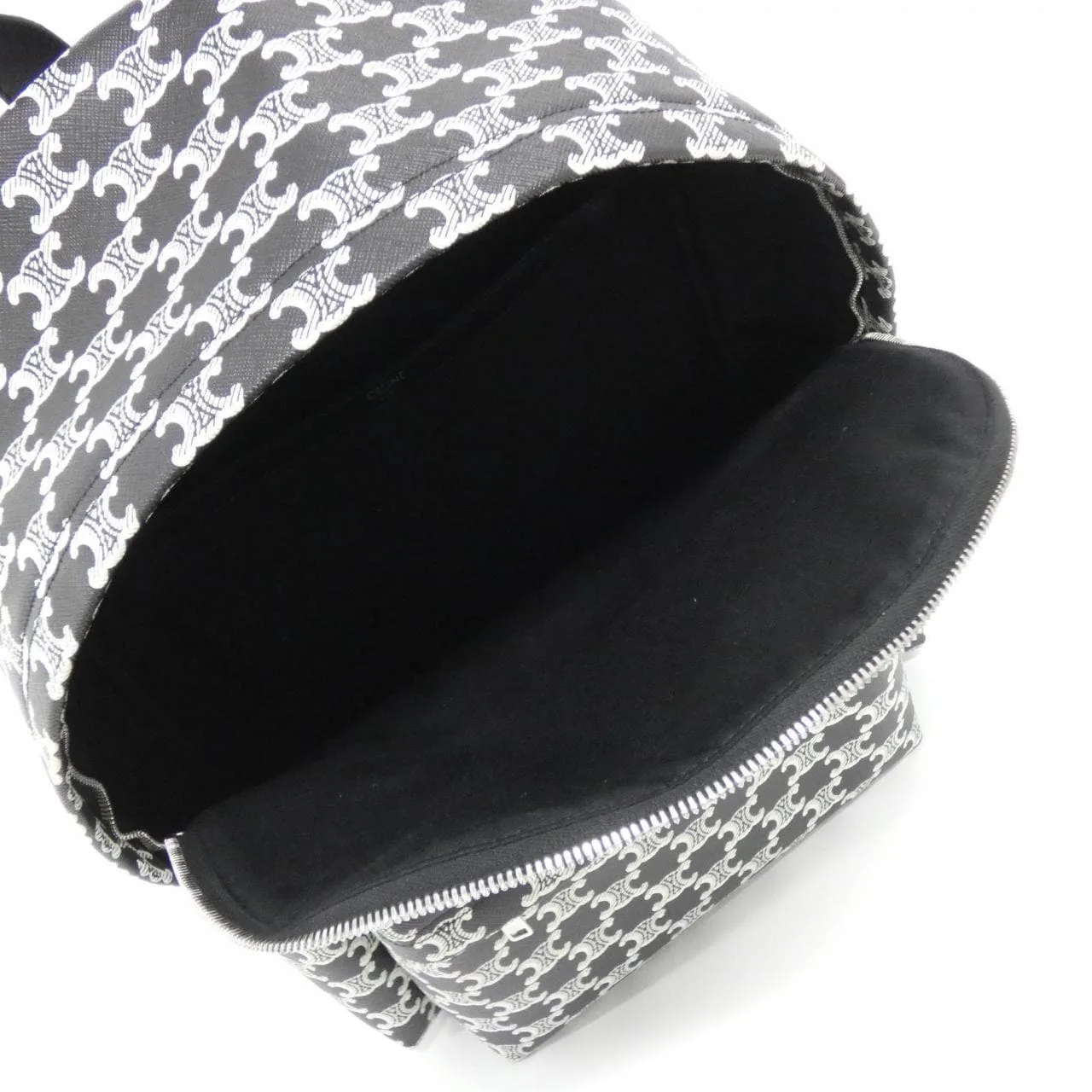 CELINE Triomphe 188382FSZ Backpack Canvas Black Canvas Rank A - Thumbnail 6