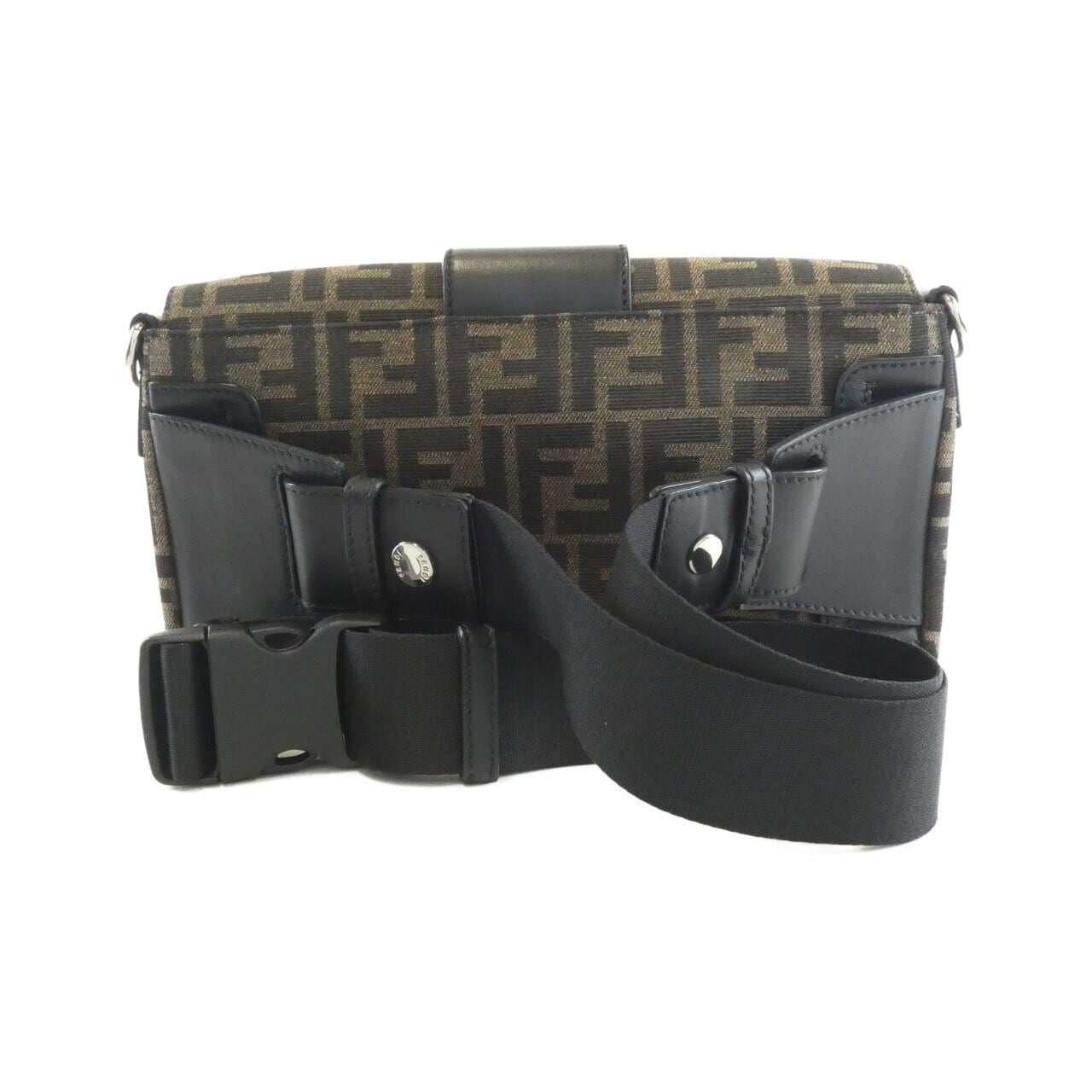 FENDI Baguette 7VA472 A9ZL Belt Canvas Black Canvas - Thumbnail 2