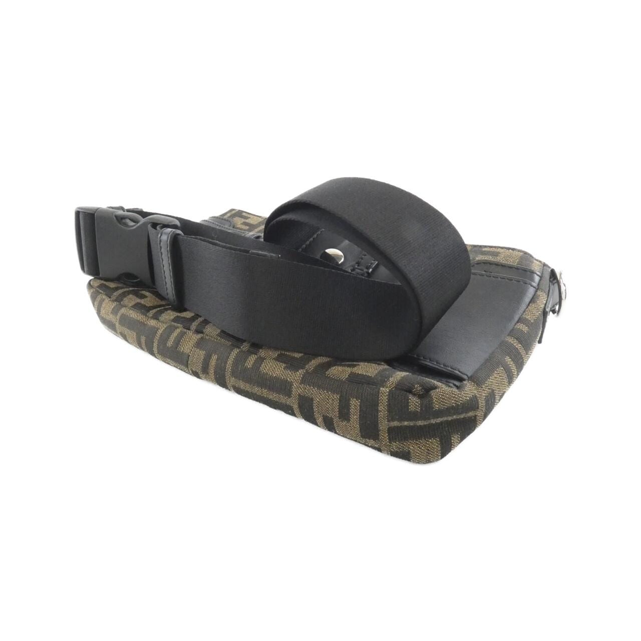 FENDI Baguette 7VA472 A9ZL Belt Canvas Black Canvas - Thumbnail 3