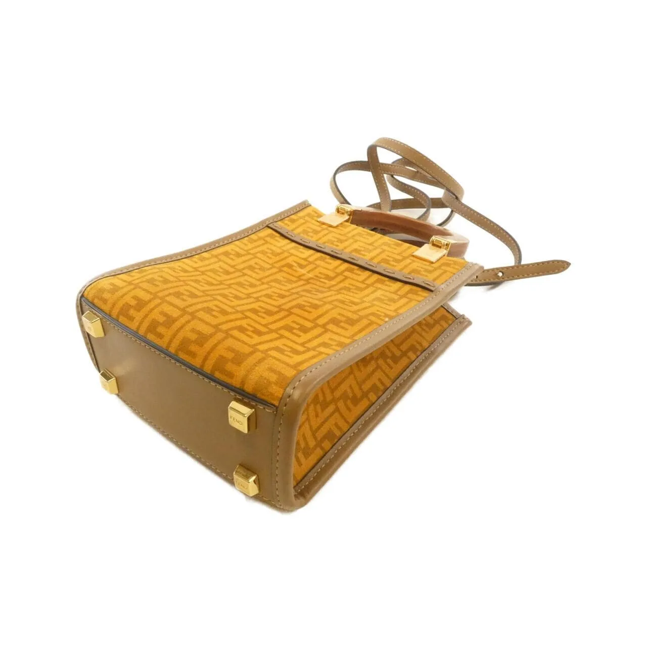 FENDI Sunshine Shopper 8BS051 AFIS Handbag Leather Black Leather Rank A - Thumbnail 3