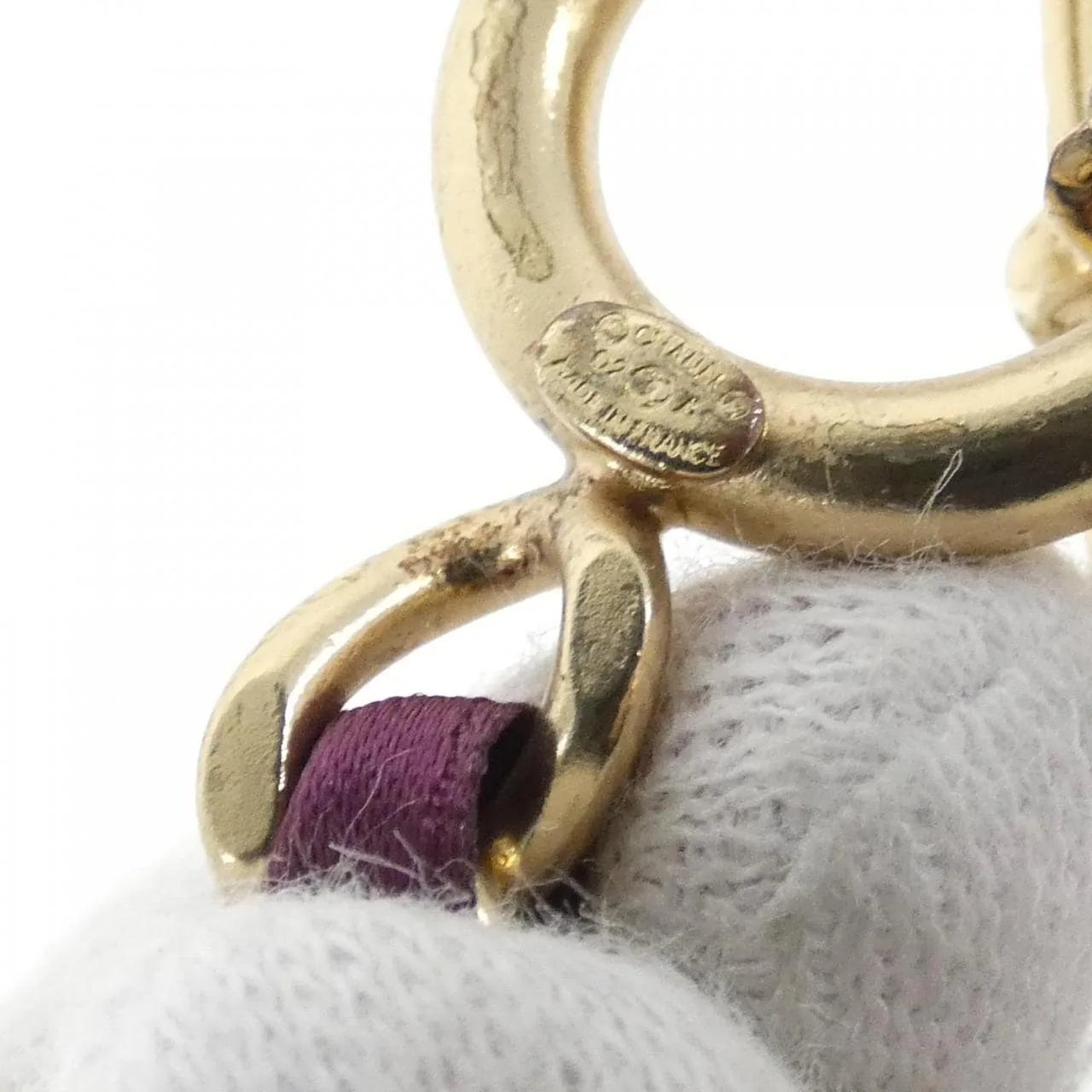 CHANEL Accessories Satin 紫色 緞面 中古品A - 縮圖 4