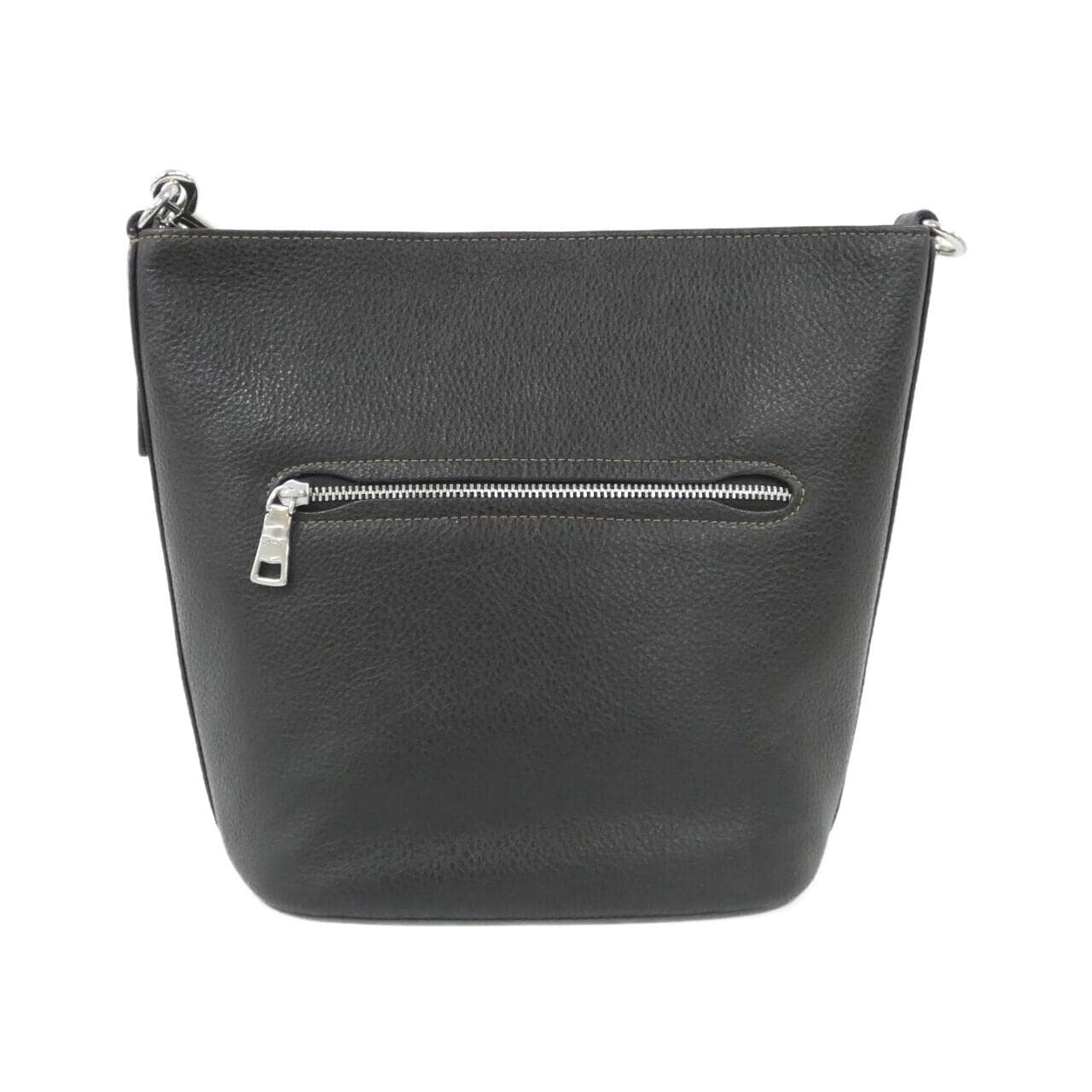 COACH CH248 Shoulder Bag Leather Black Leather New - Thumbnail 2