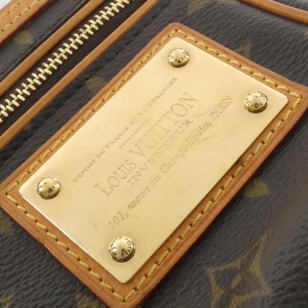 LOUIS VUITTON Pochette M40141 Pochette Monogram 黑色 Monogram 中古品B - 縮圖 4